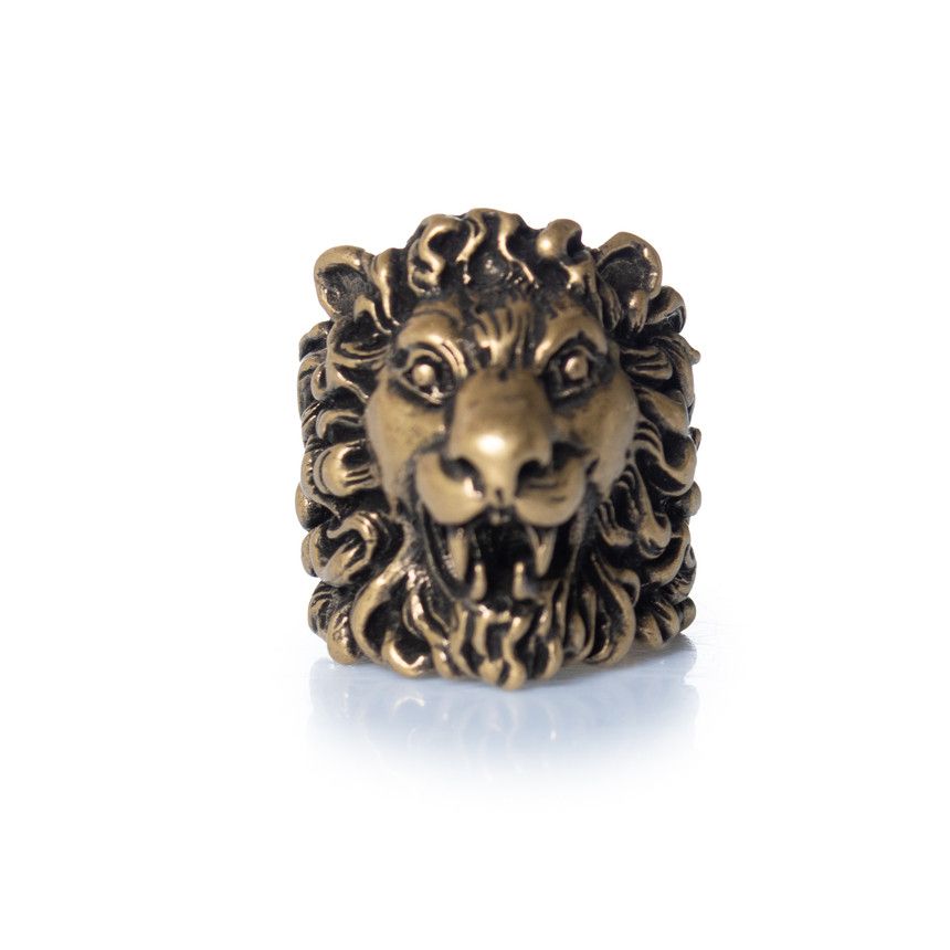 Gucci Gucci, Unisex lion ring head in gold Size ONE SIZE - 1 Thumbnail