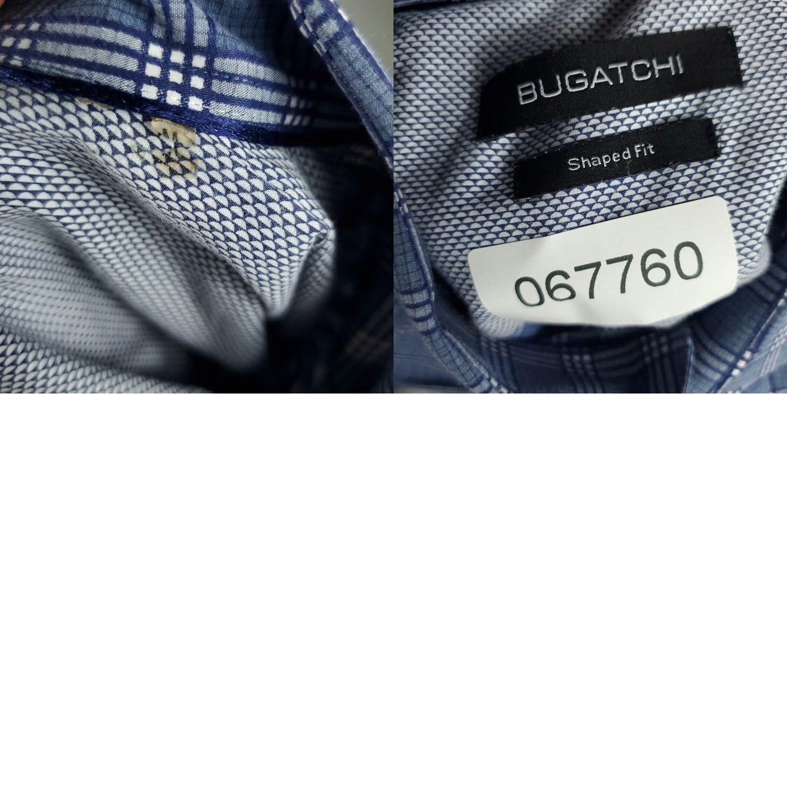 BUGATCHI Bugatchi Mens Shirt Blue Plaid Button-Up Long Sleeve Size US M / EU 48-50 / 2 - 8 Thumbnail