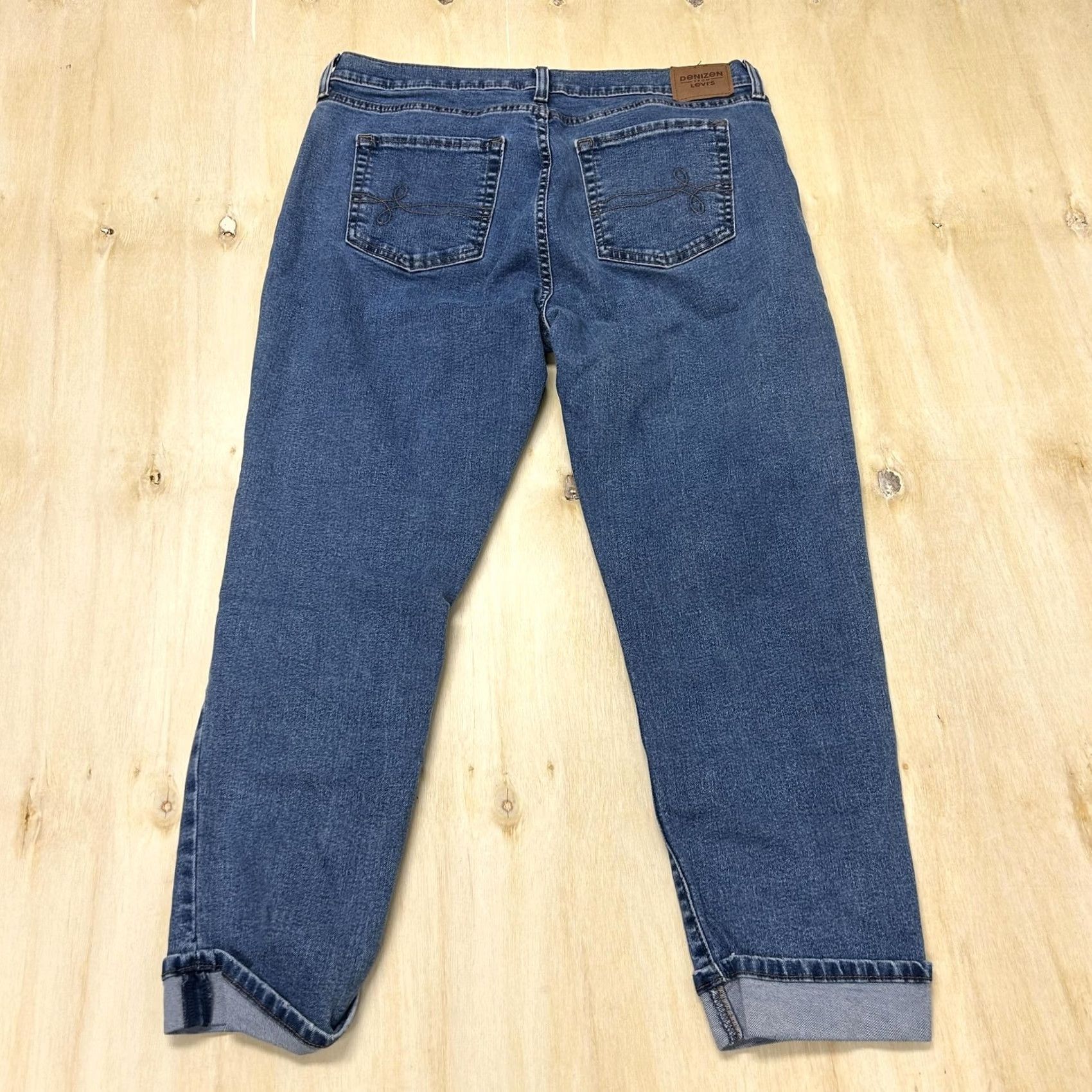 Denizen DENIZEN from Levi's Boyfriend Jeans Womens 8 29W Medium Wash Distressed Denim Size 30" / US 8 / IT 44 - 5 Thumbnail