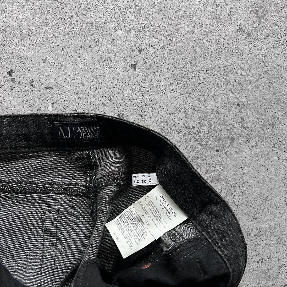 Armani × Emporio Armani Armani Jeans Womens Dark Gray Denim Straight Jeans Zipper Size 28" / US 6 / IT 42 - 8 Thumbnail