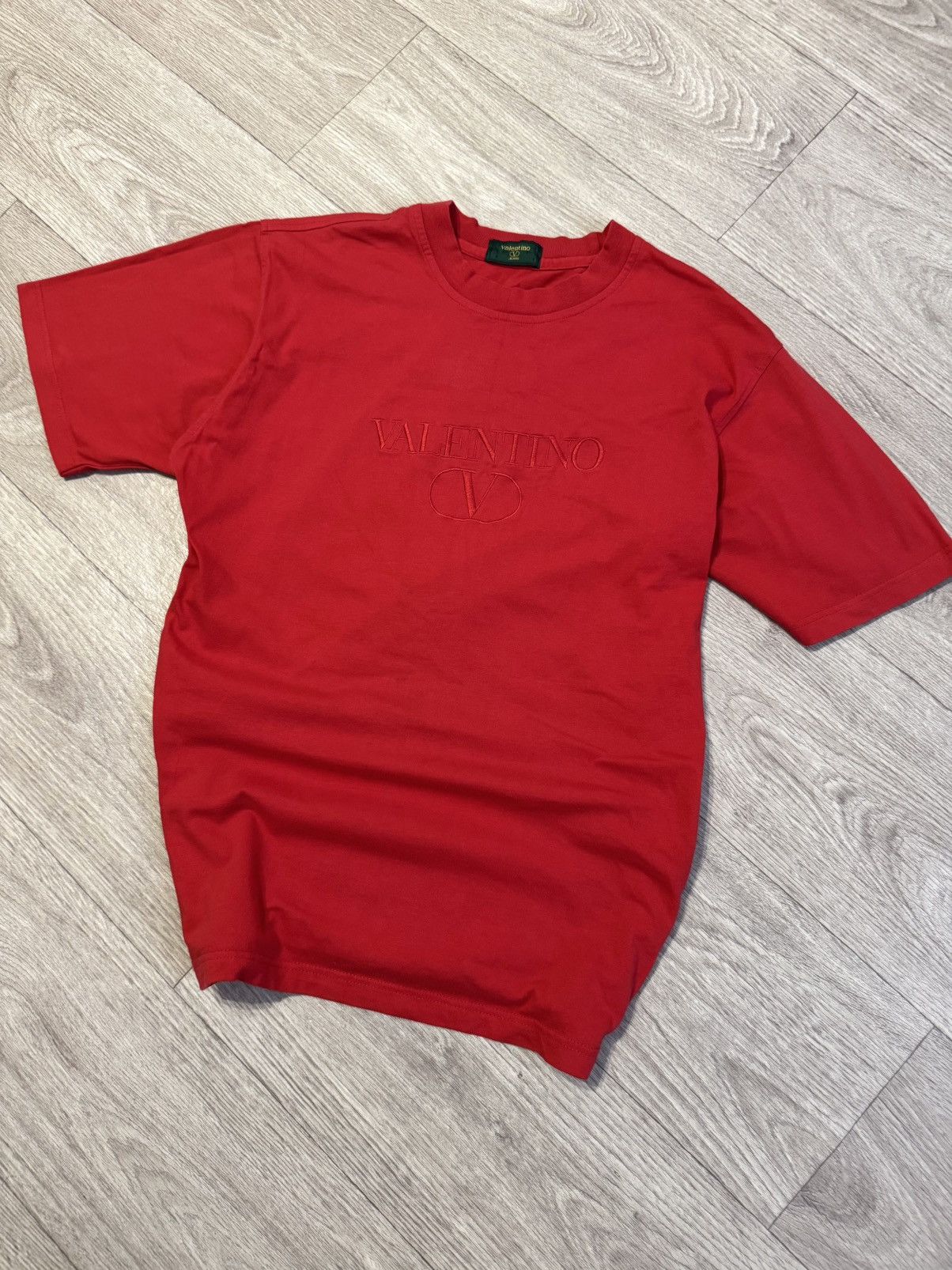 Valentino 🔷Vintage Valentino Big logo T-shirt 90s🔷 Size US L / EU 52-54 / 3 - 1 Thumbnail