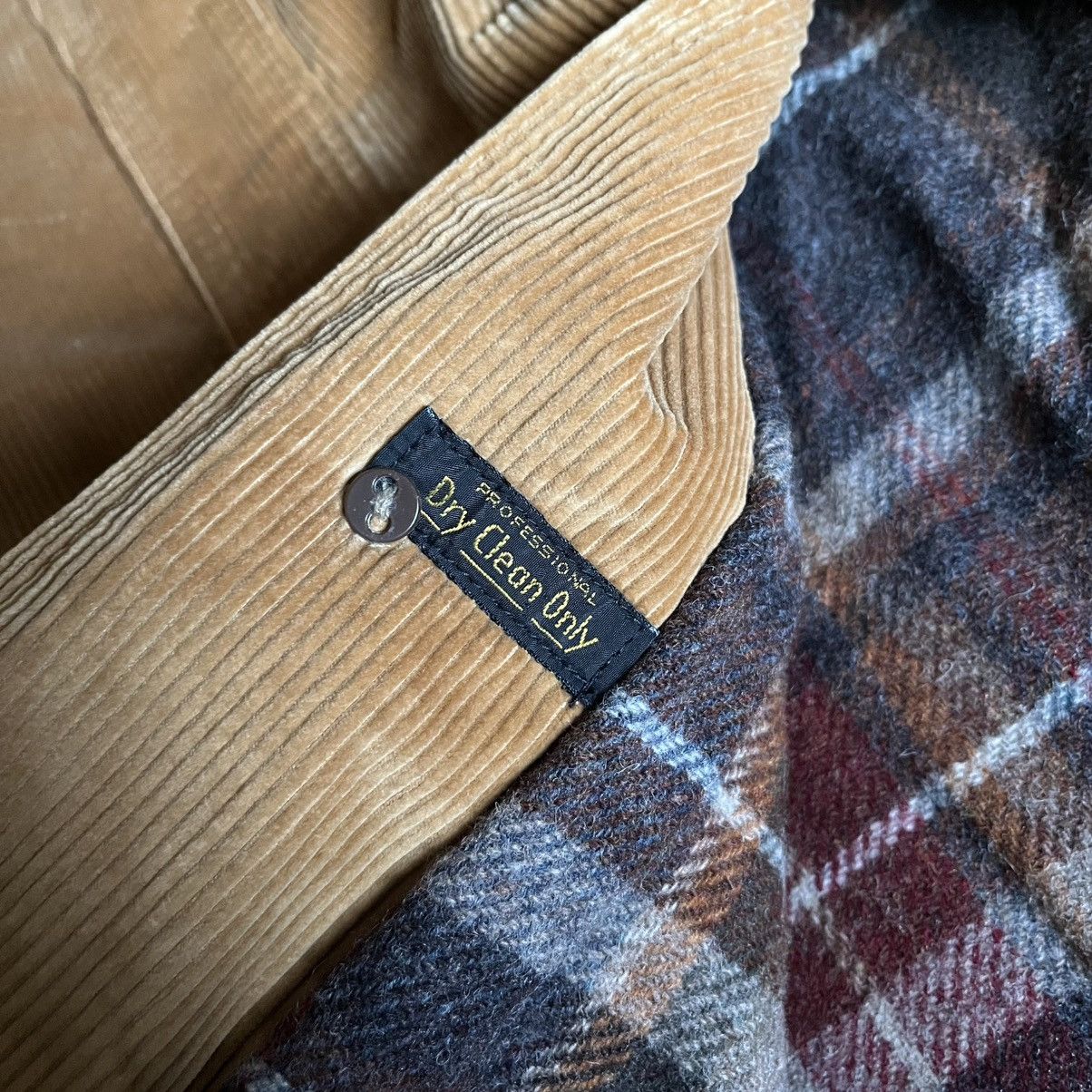 Vintage Vintage 70s Casualcraft of NY Beige Corduroy Overcoat Jacket Size US L / EU 52-54 / 3 - 8 Thumbnail