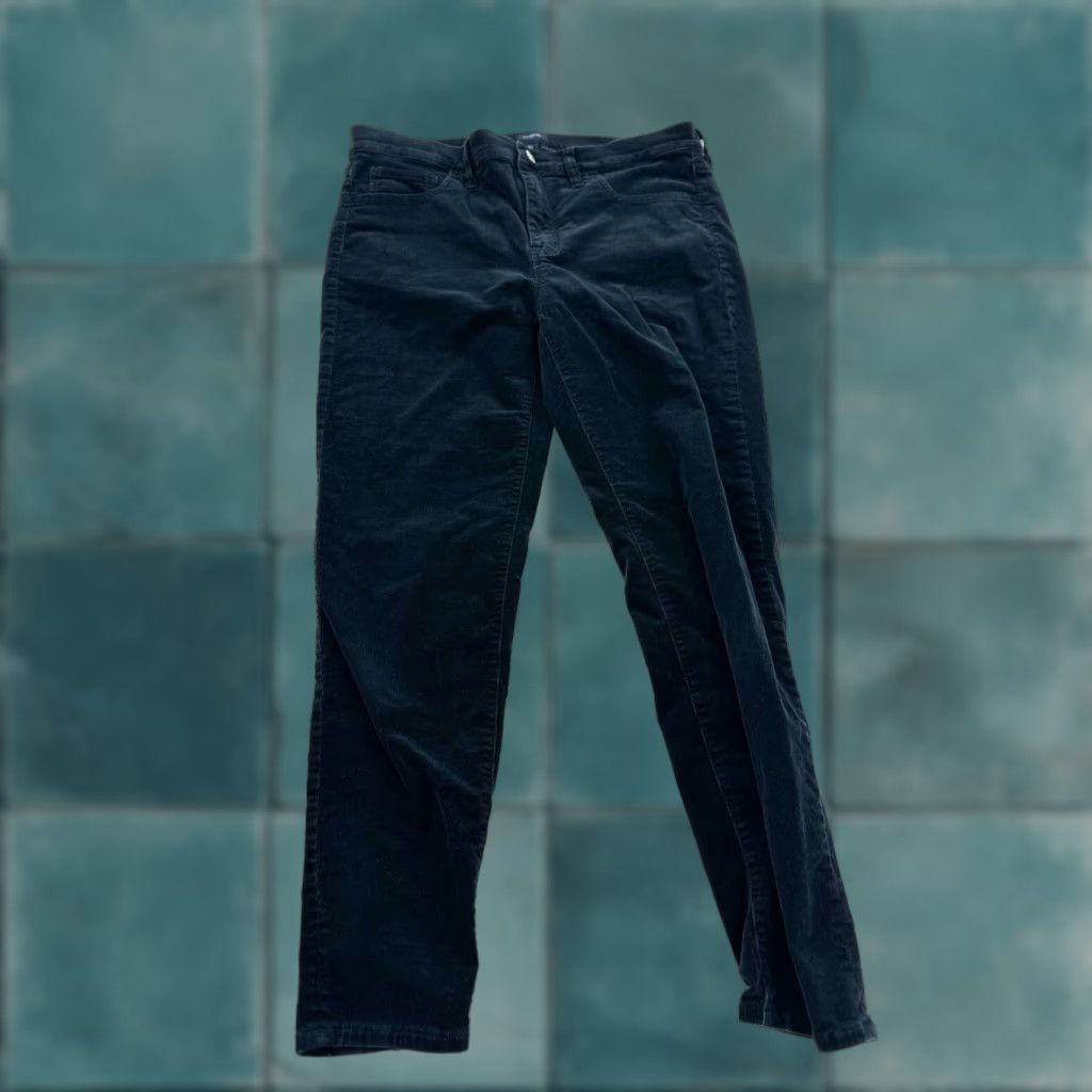 J.Crew J.Crew Corduroy Pants Women’s Skinny Ankle Blue 31 Regular Sized 31 Women’s Pants Size 24" / US 00 / IT 34 - 1 Thumbnail