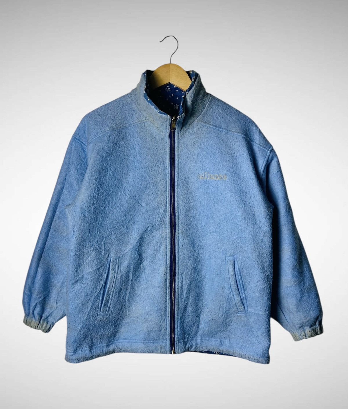 Ellesse Vintage Ellese Zipper Reversible Jacket Size L / US 10 / IT 46 - 3 Thumbnail