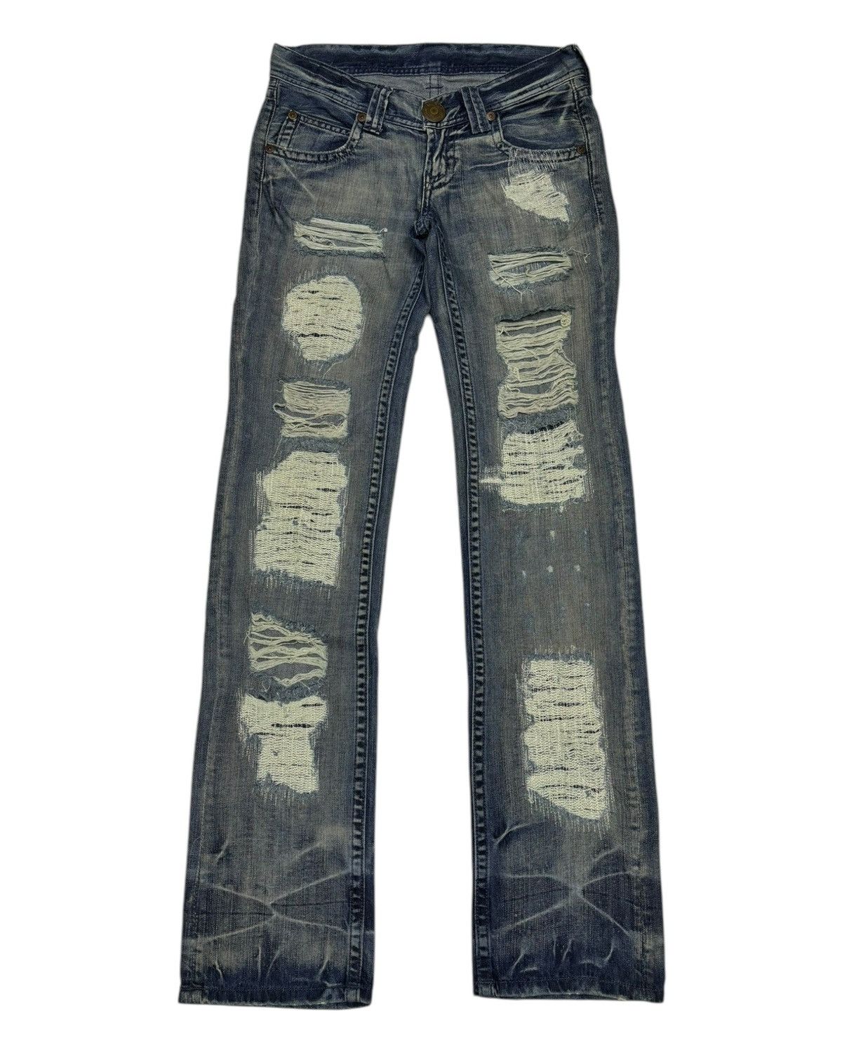 If Six Was Nine 🔥MURUA DISTRESSED DENIM HIGH RISE JEANS PUNK GOTHIC JEAN Size US 30 / EU 46 - 7 Thumbnail