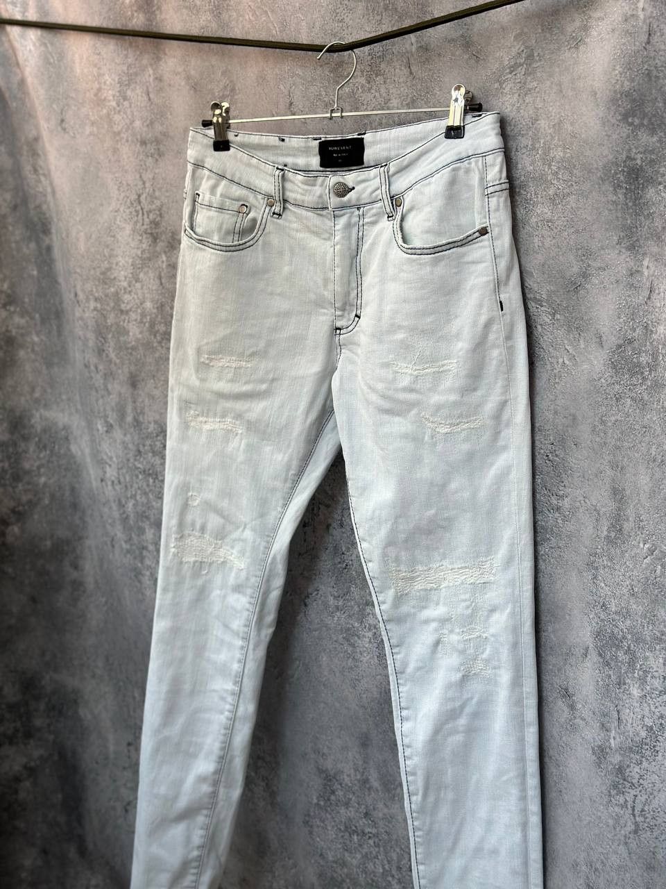 Other Represent Repaired Denim Ice Jeans Distressed Pants Italy Size 32" / US 10 / IT 46 - 2 Thumbnail