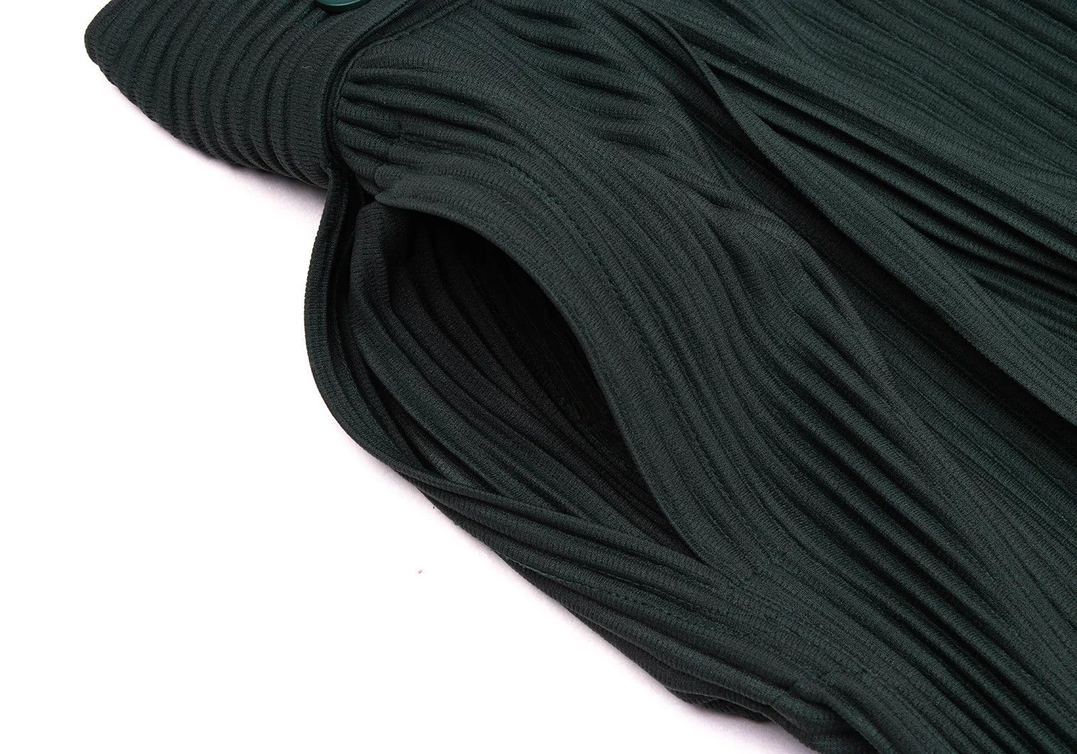Issey Miyake Pleated Hakama Pants in Dark Green Size US 32 / EU 48 - 11 Thumbnail
