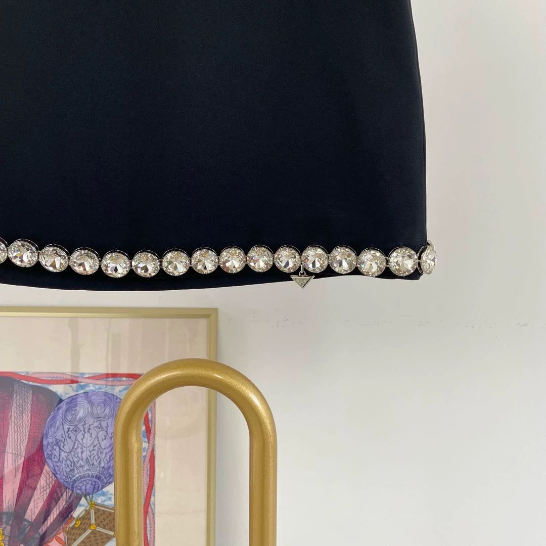 Prada Prada crystal black skirt IT 38 Size 26" / US 2 / IT 38 - 5 Thumbnail