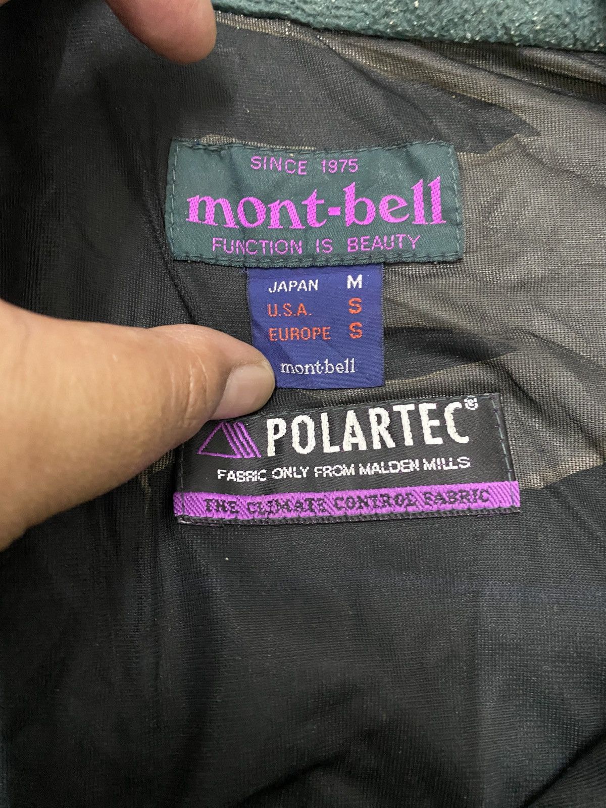 Montbell Vintage Mont bell Fleece Jacket Half Zipper Retro Design Size US M / EU 48-50 / 2 - 5 Thumbnail