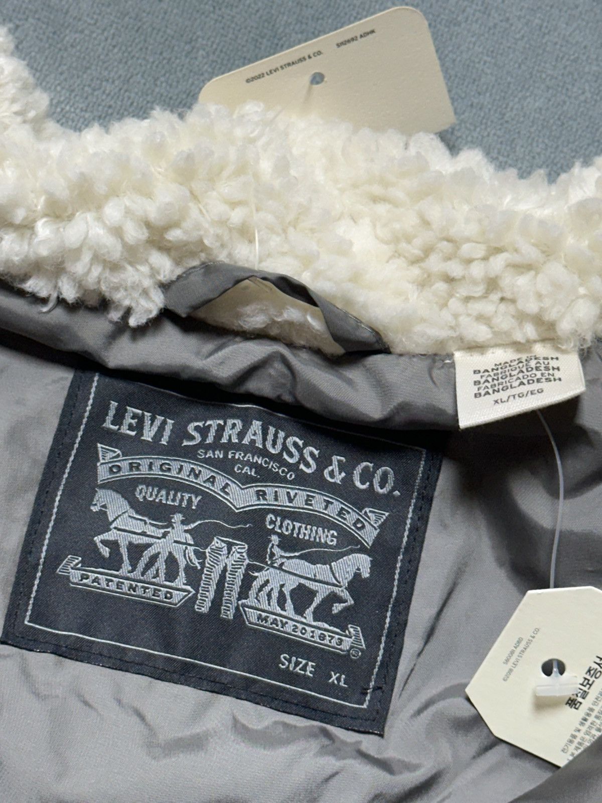 Levi's Levi's Men's Sz XL LakeSide Bore 1/2 Zip Garment Fleece NWT Size US XL / EU 56 / 4 - 9 Thumbnail
