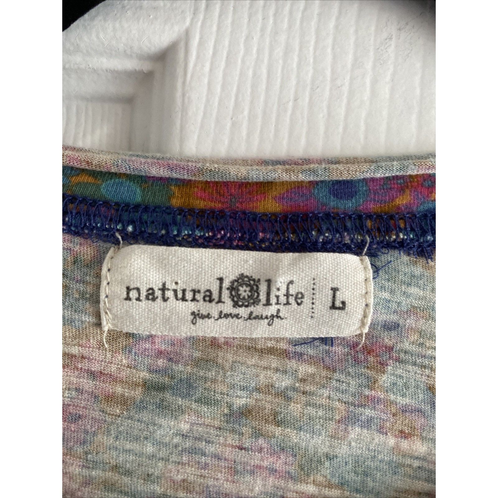 Other Natural Life Womens Large Floral Top Size L / US 10 / IT 46 - 2 Thumbnail