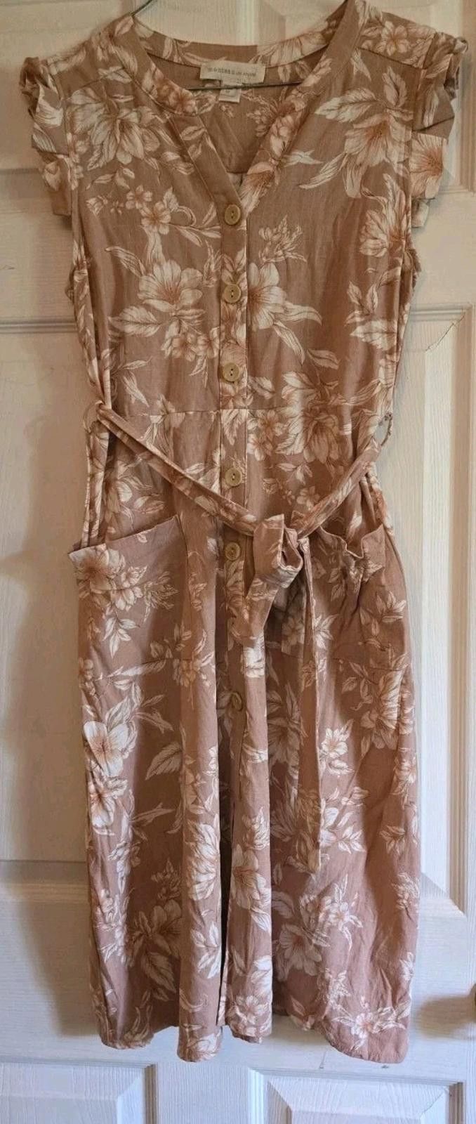 Other Monteau Los Angeles Blush Color Floral Dress Womens Size M / US 6-8 / IT 42-44 - 3 Thumbnail