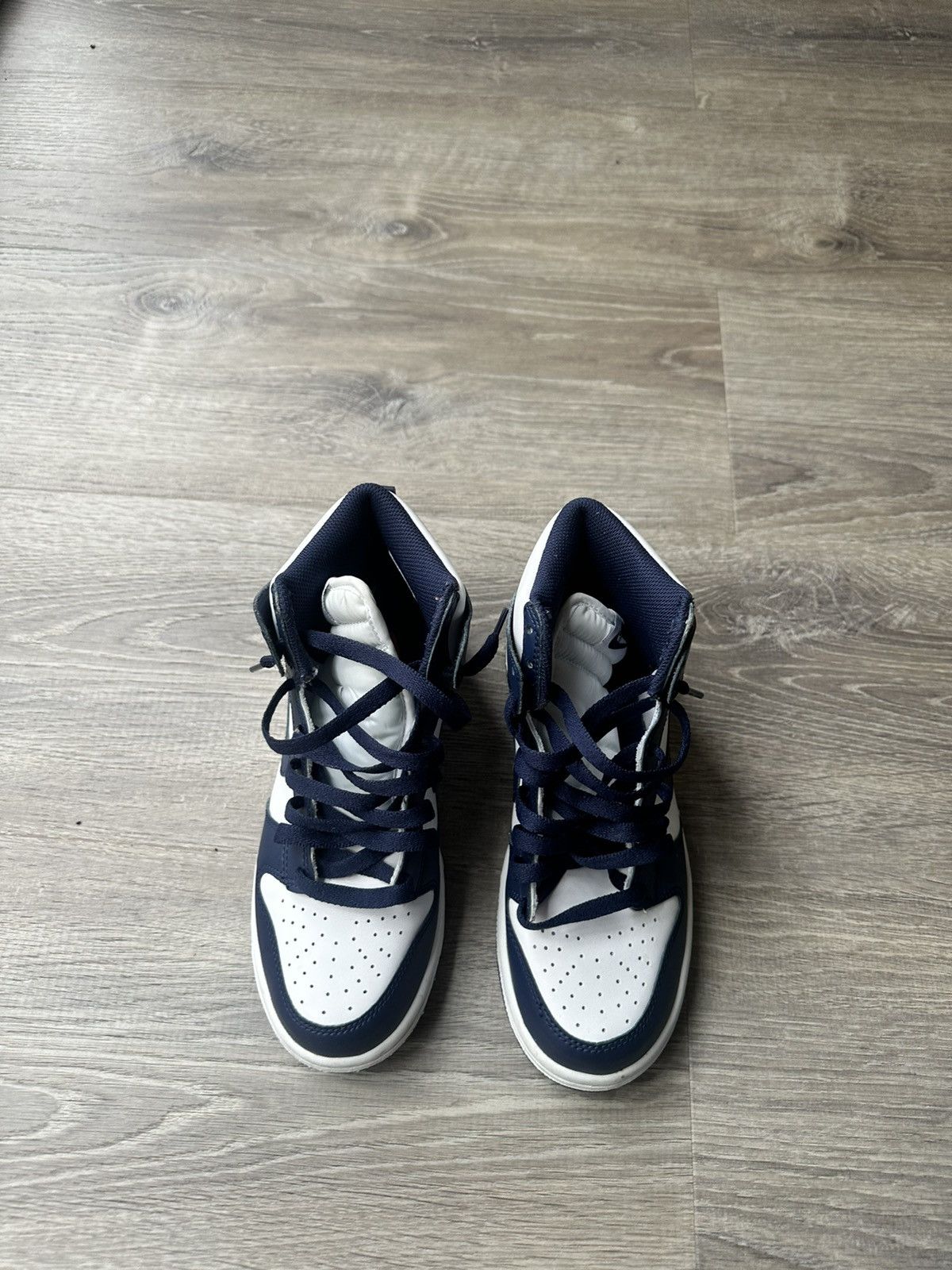 Nike Hi top Navy dunks Size US 5.5 / EU 38 - 3 Thumbnail