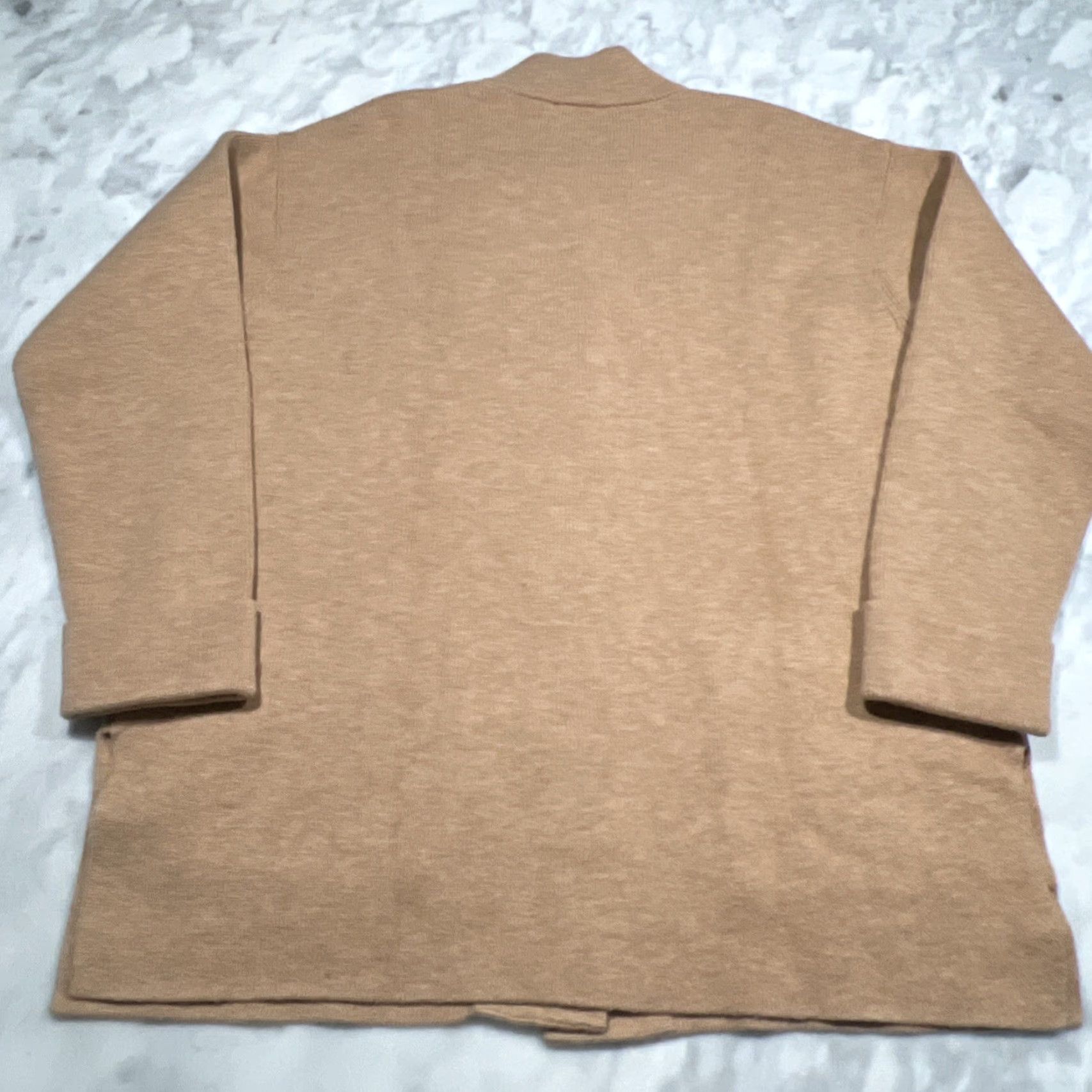 Talbots Talbots Cardigan Sweater Women's L Brown Wool Blend One Button Pockets Fall Winter Casual Comfortable Relaxed Knit Size L / US 10 / IT 46 - 4 Thumbnail