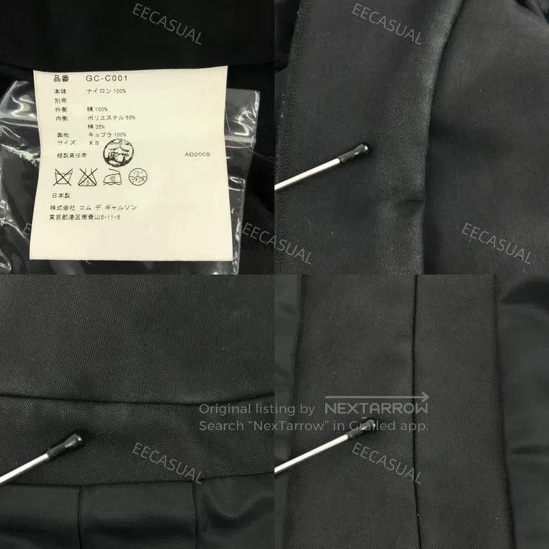 Comme des Garcons Comme Des Garcons Reconstructed pleated long coat, Black a Size XS / US 0-2 / IT 36-38 - 7 Thumbnail