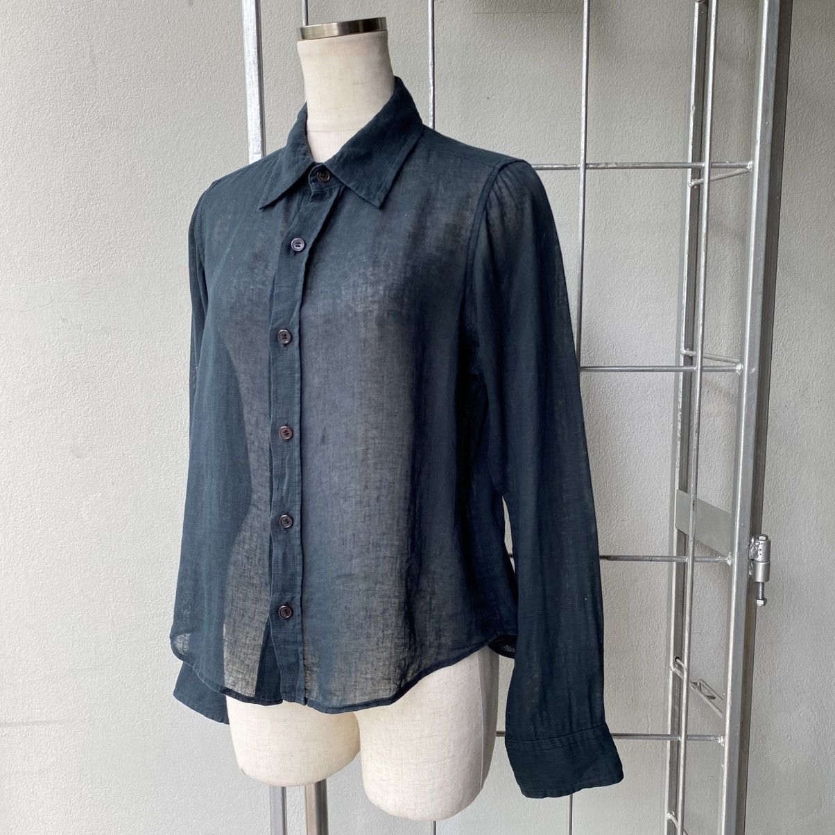 Y's Y’s Yohji Yamamoto Transparent Linen Black Shirt Size XS / US 0-2 / IT 36-38 - 1 Thumbnail