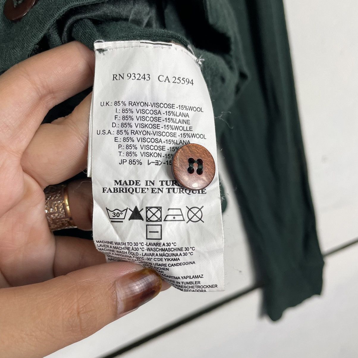 Diesel 💥DIESEL HOODIE CARDIGAN SWEATER EMERALD GREEN Size S / US 4 / IT 40 - 7 Thumbnail
