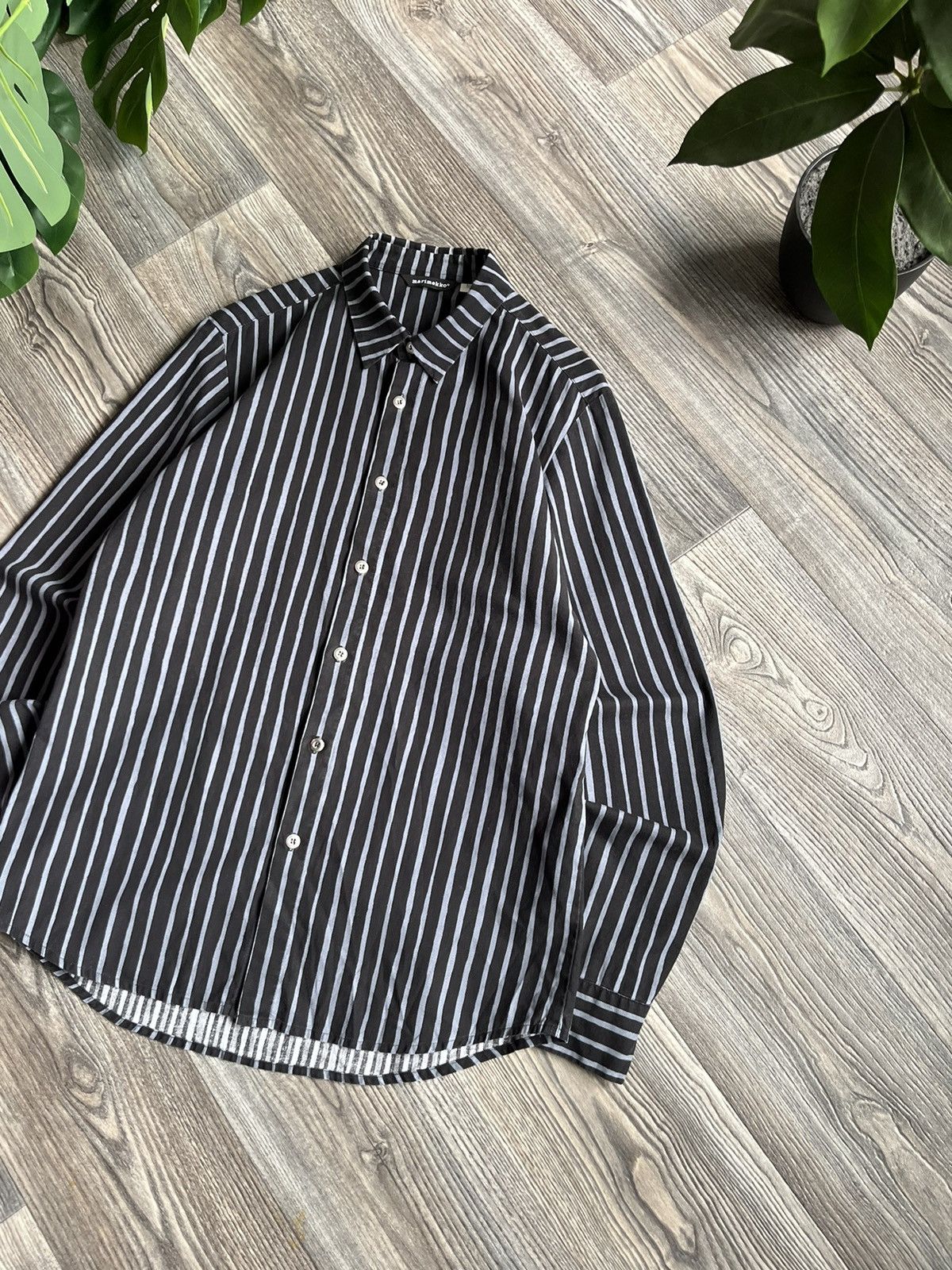 Marimekko × Vintage MARIMEKKO VINTAGE RARE STRIPED JAPANESE GRUNGE CLASSIC SHIRT Size US M / EU 48-50 / 2 - 4 Thumbnail