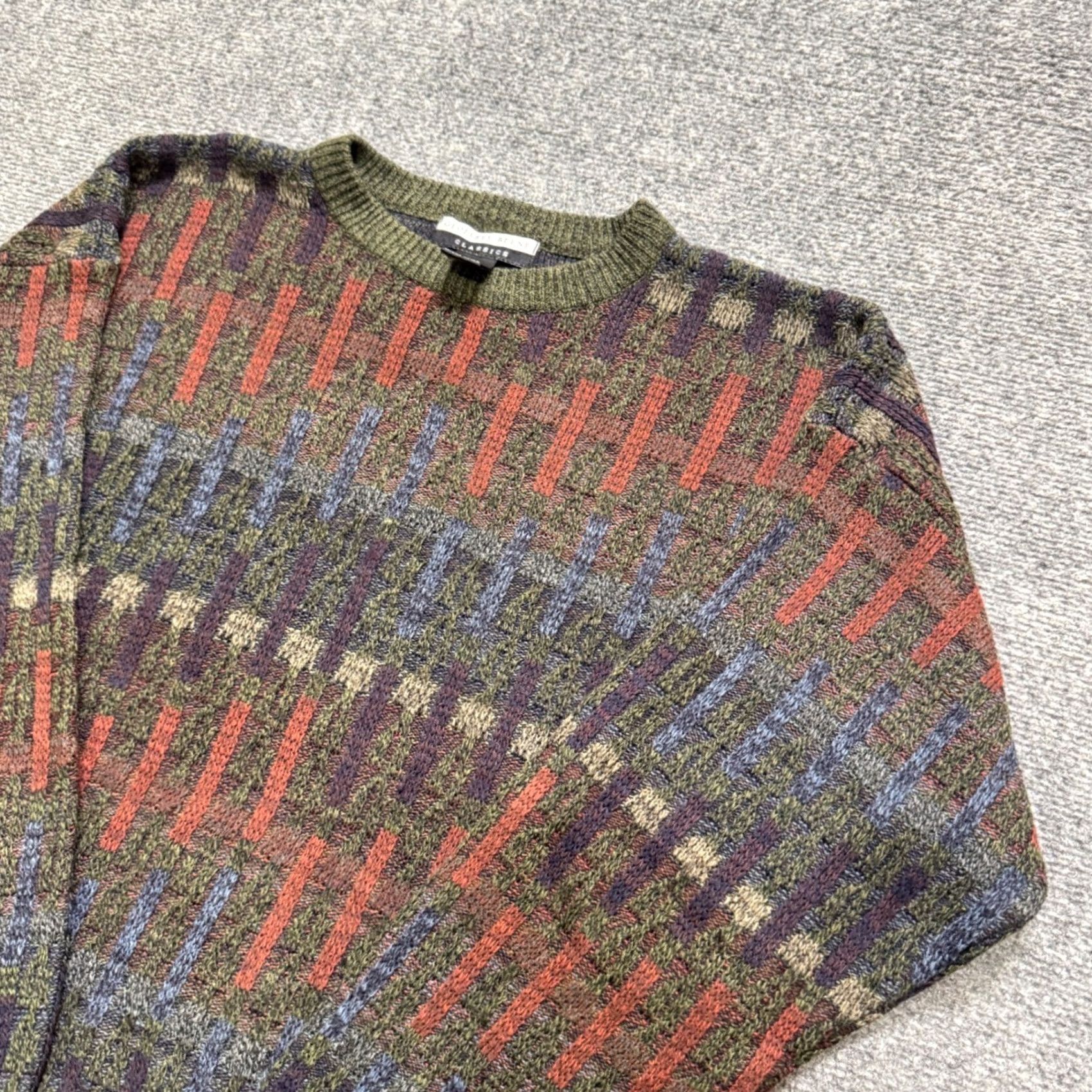 Coogi VINTAGE Geoffrey Beene Knitted Sweater Mens L Patterned Y2K Coogi Style 90s Sweater Mens L Patterned Y2K Coogi Style 90s Size US L / EU 52-54 / 3 - 2 Thumbnail