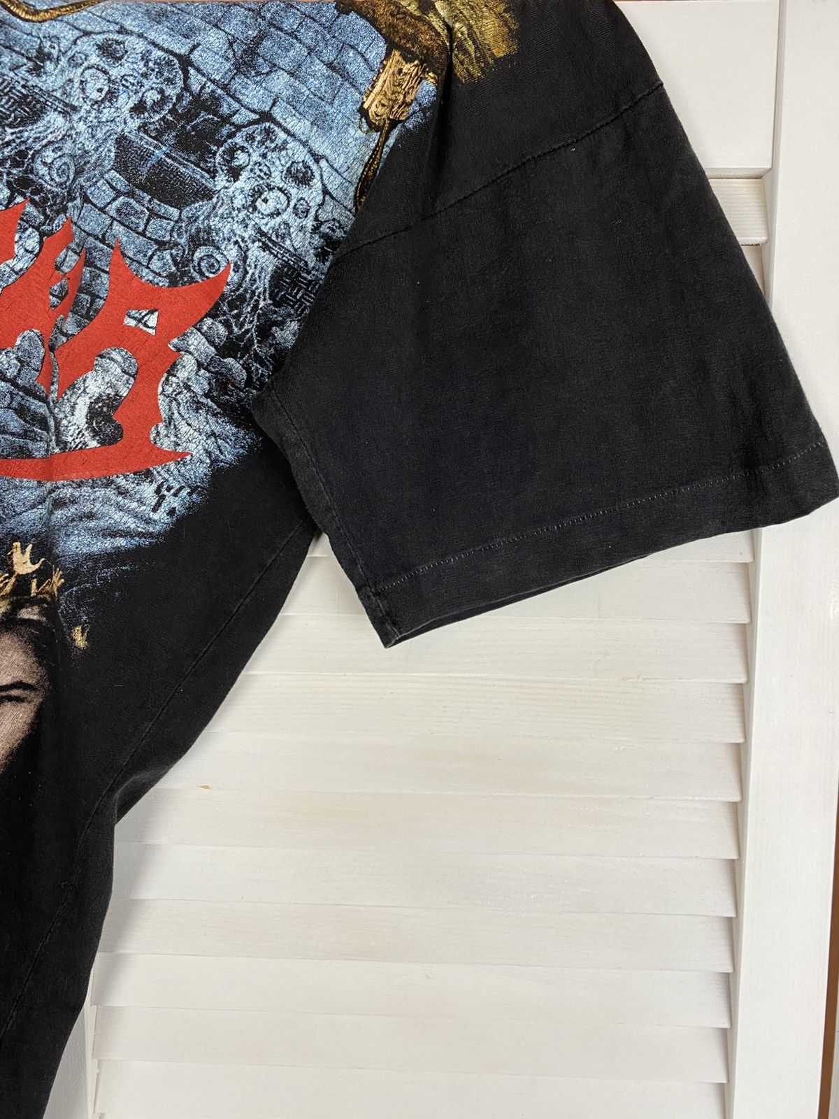 Band Tees Vintage 90s T-Shirt Tee Sepultura Chaos Empire Overprint Size US XL / EU 56 / 4 - 8 Thumbnail