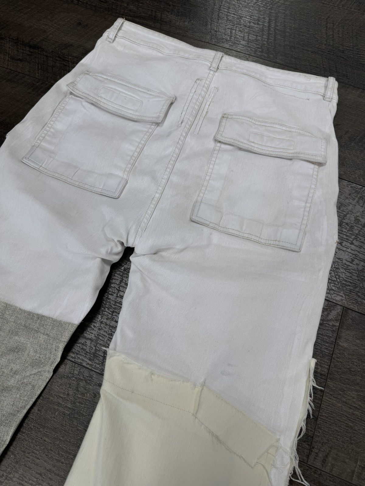 Rick Owens Swampgod LUISAVIAROMA Exclusive 1 of 1 Wax Flare Denim Size US 32 / EU 48 - 16 Thumbnail