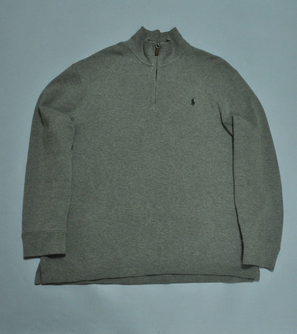 Polo Ralph Lauren × Ralph Lauren × Vintage Vintage Ralph Lauren Knit Half Zip Pullover Sweater Size US XL / EU 56 / 4 - 2 Thumbnail