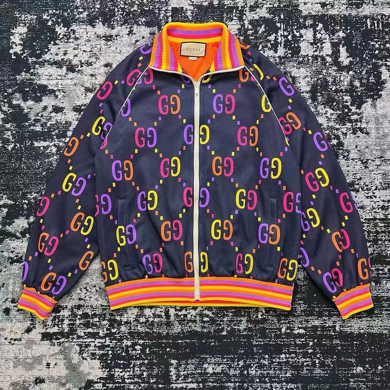 Gucci Gucci Colorful Double G Zip Jacket-dmc Size US S / EU 44-46 / 1 - 1 Thumbnail