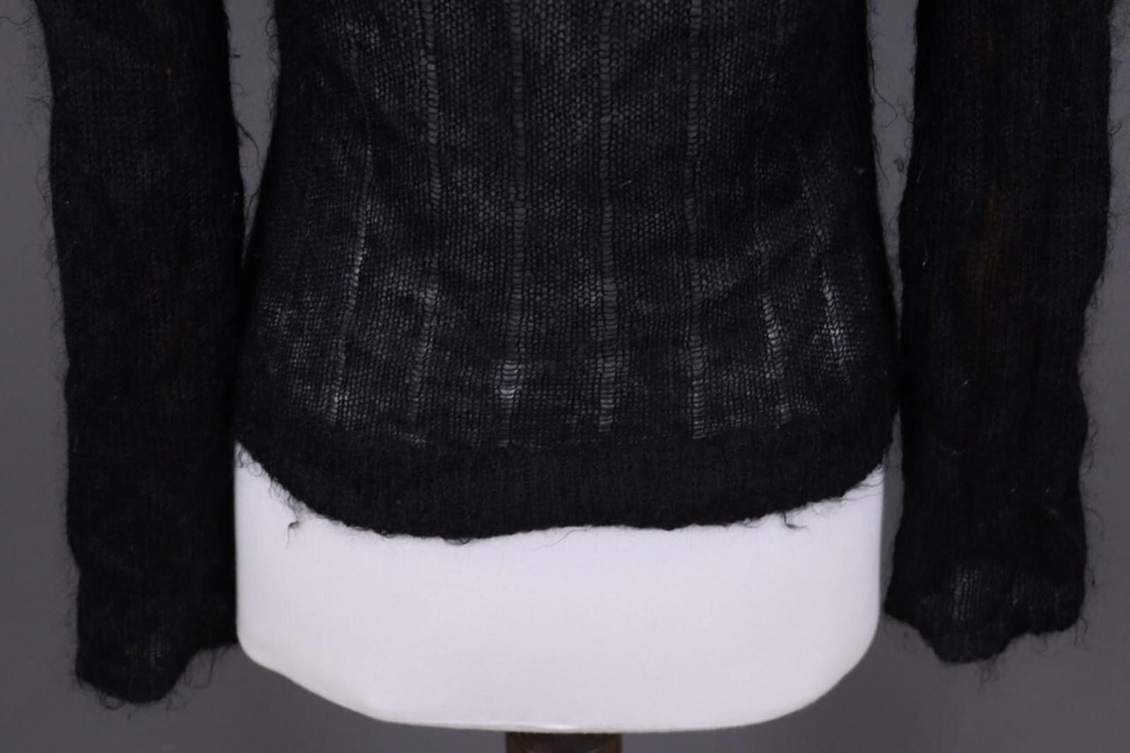 BILLTORNADE Bill Tornade Black Mesh Turtle Neck Knit Sweater Size S Size S / US 4 / IT 40 - 11 Thumbnail