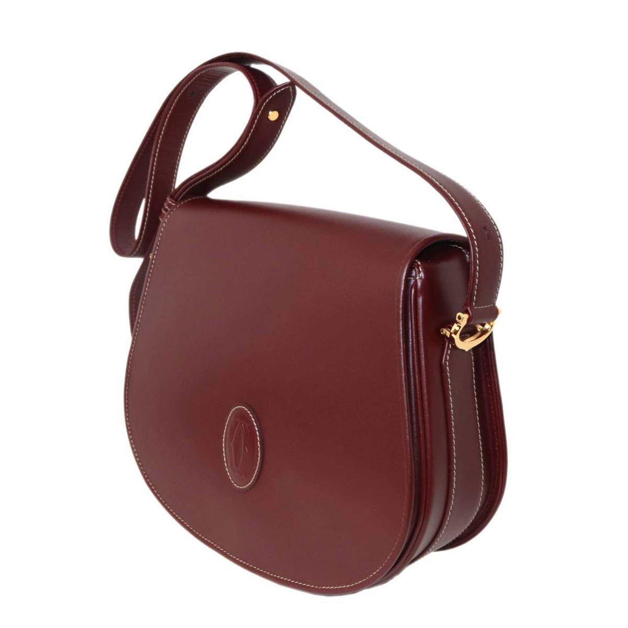 Cartier Cartier shoulder bag, Must line, Bordeaux leather Size ONE SIZE - 1 Thumbnail