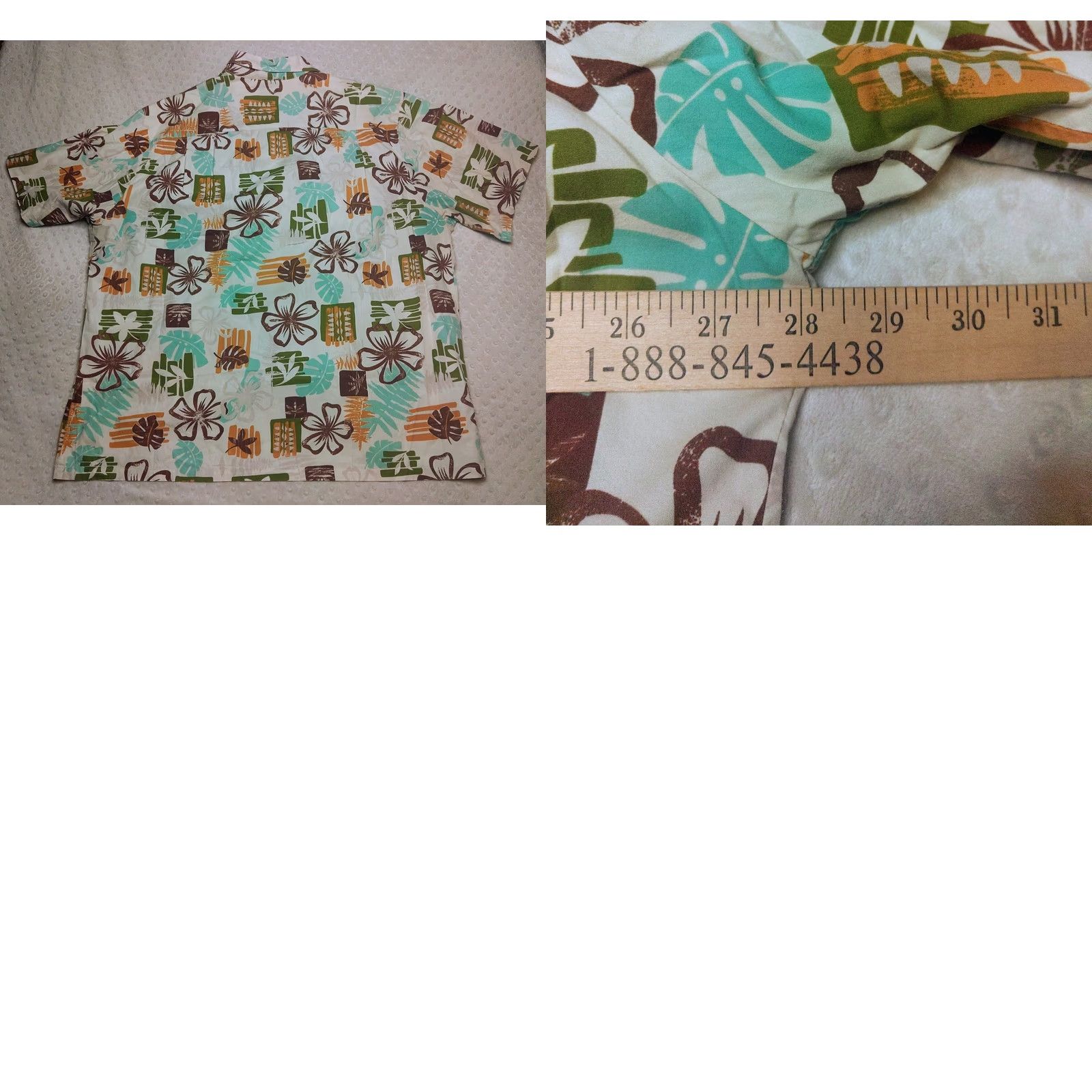 J Brand Hawaii Brand Hawaiian Shirt 3XL White Geometric Floral Pattern Vintage Casual Shirt Mens Size US XXL / EU 58 / 5 - 8 Thumbnail