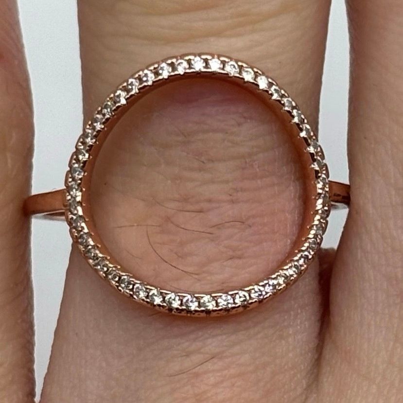 Other Rose Gold Circle Ring Size ONE SIZE - 1 Thumbnail