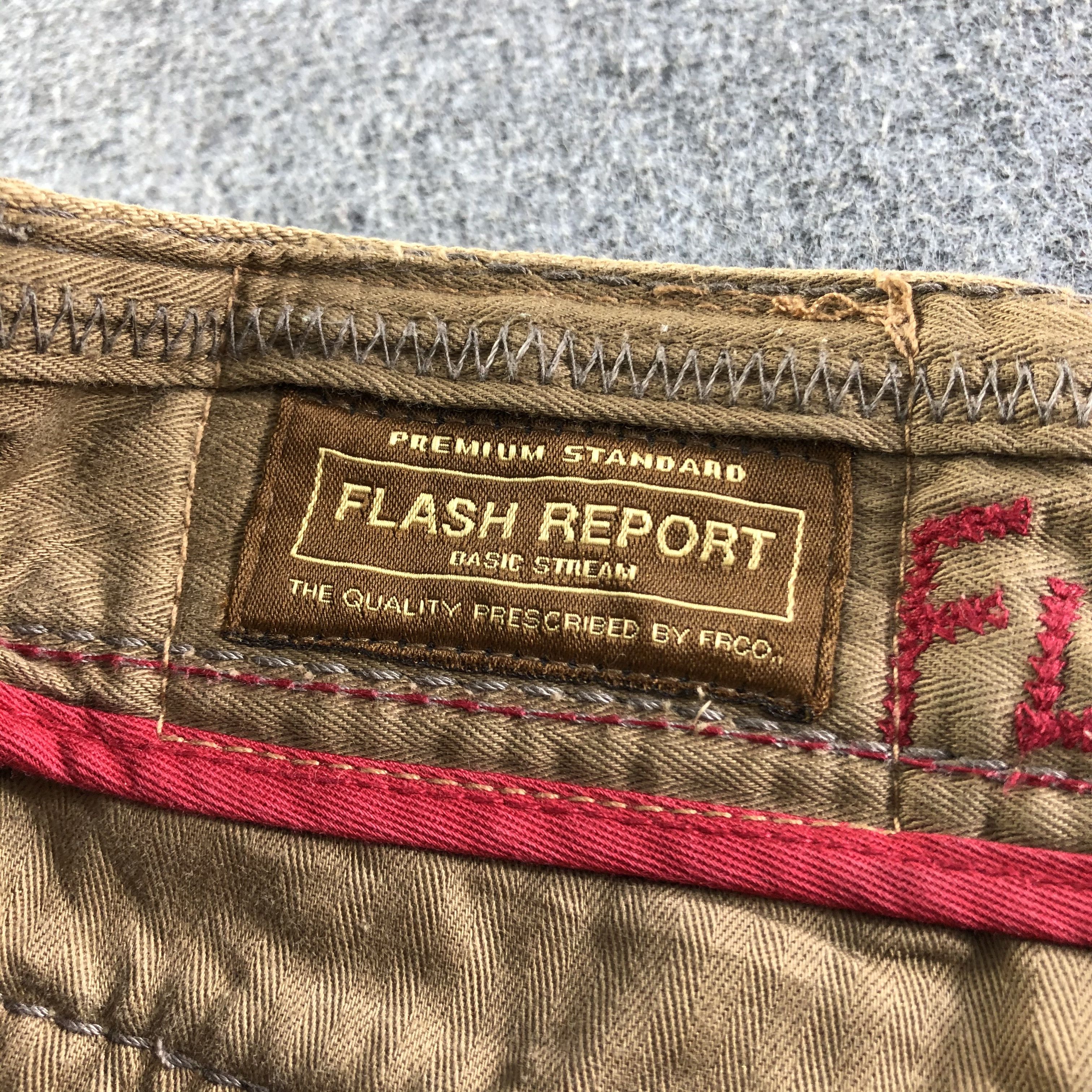 Japanese Brand Vintage Flash Report Jeans-J3787 Size US 31 - 8 Thumbnail