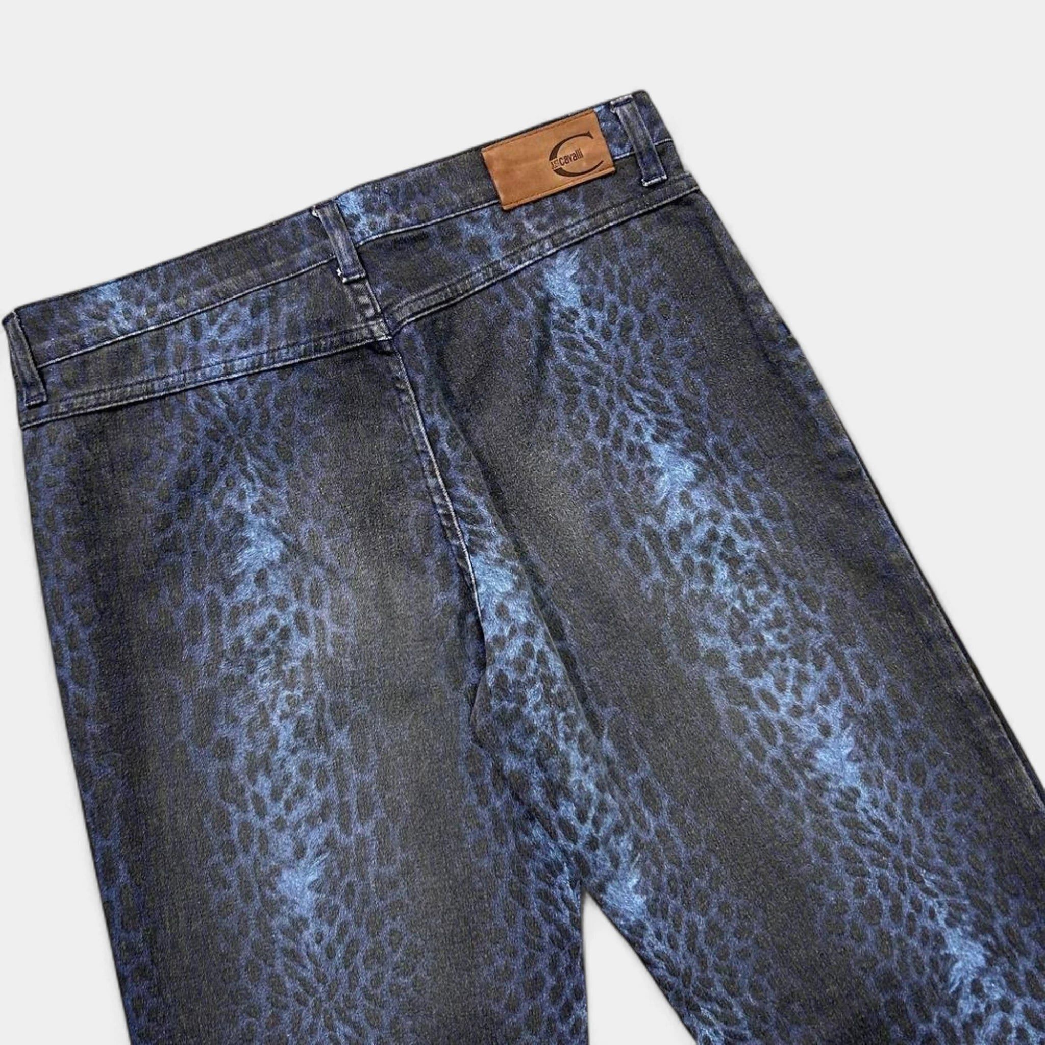 Just Cavalli Just Cavalli Dark Blue Leopard Pants Size 28" / US 6 / IT 42 - 5 Thumbnail