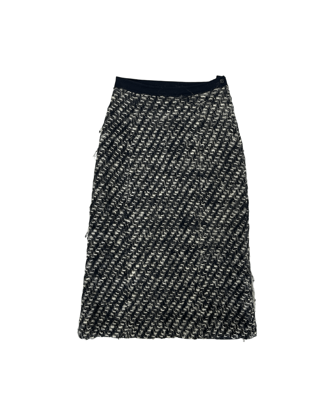 Comme des Garcons Comme des Garçons 90s Tweed Midi Skirt Size 27" / US 4 / IT 40 - 1 Thumbnail