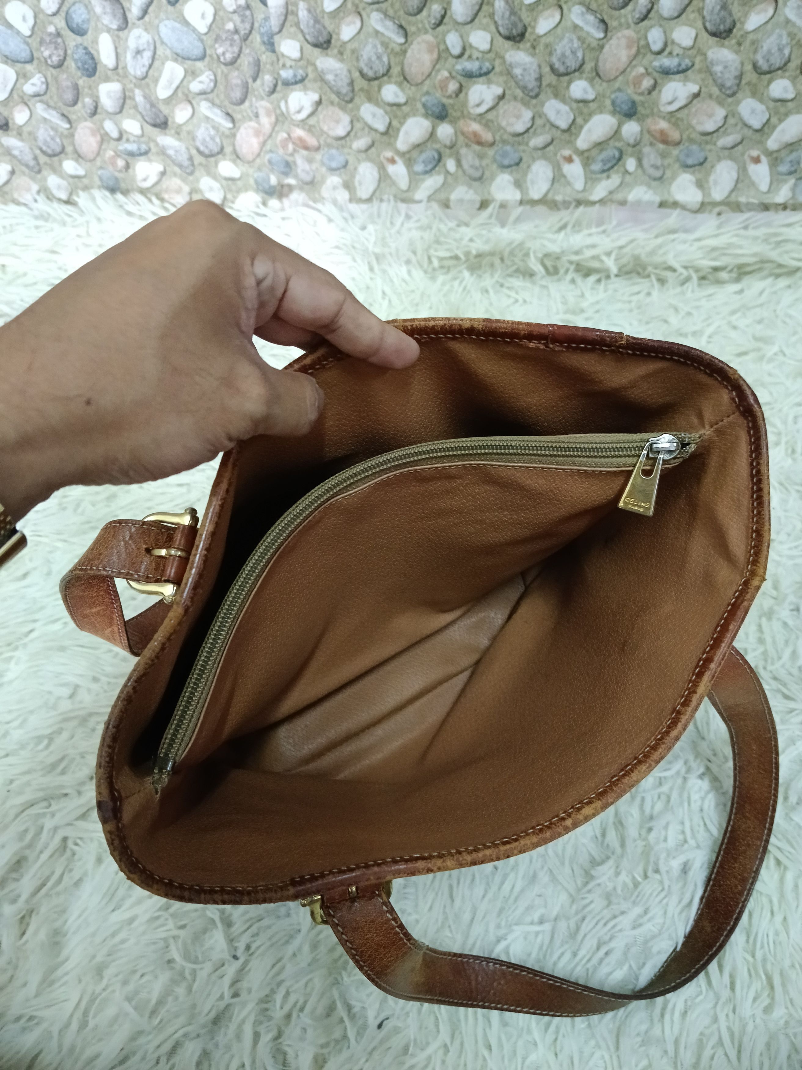 Celine CELINE MACADAM TOTE BAG Size ONE SIZE - 11 Thumbnail