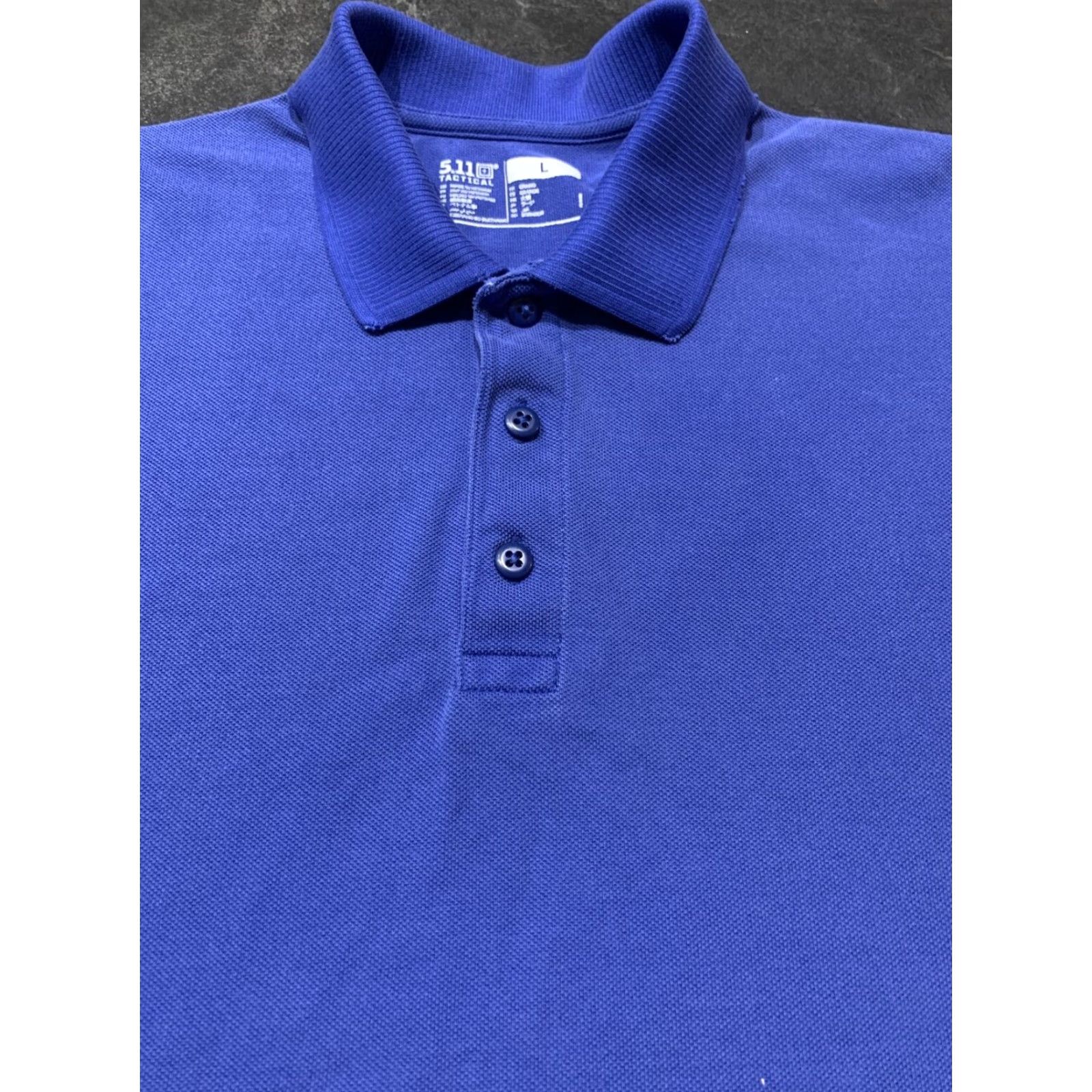 Vintage 5.11 Tactical Mens Polo Shirt Large Light Blue Military Style Breathable with Pockets Size US L / EU 52-54 / 3 - 4 Thumbnail