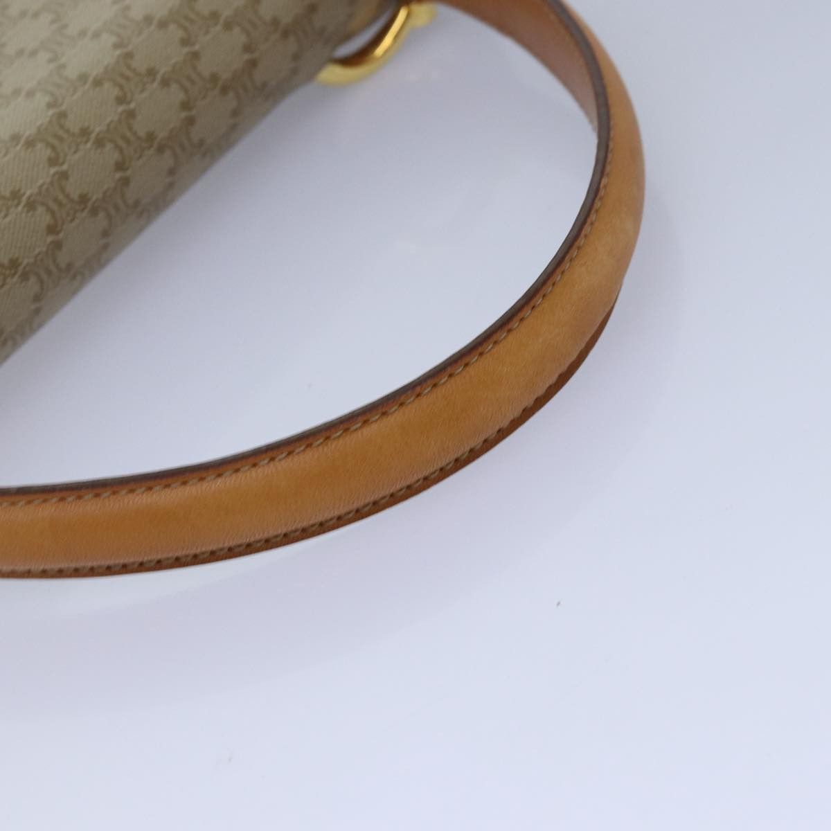 Celine CELINE Macadam Canvas Hand Bag Beige Size ONE SIZE - 7 Thumbnail