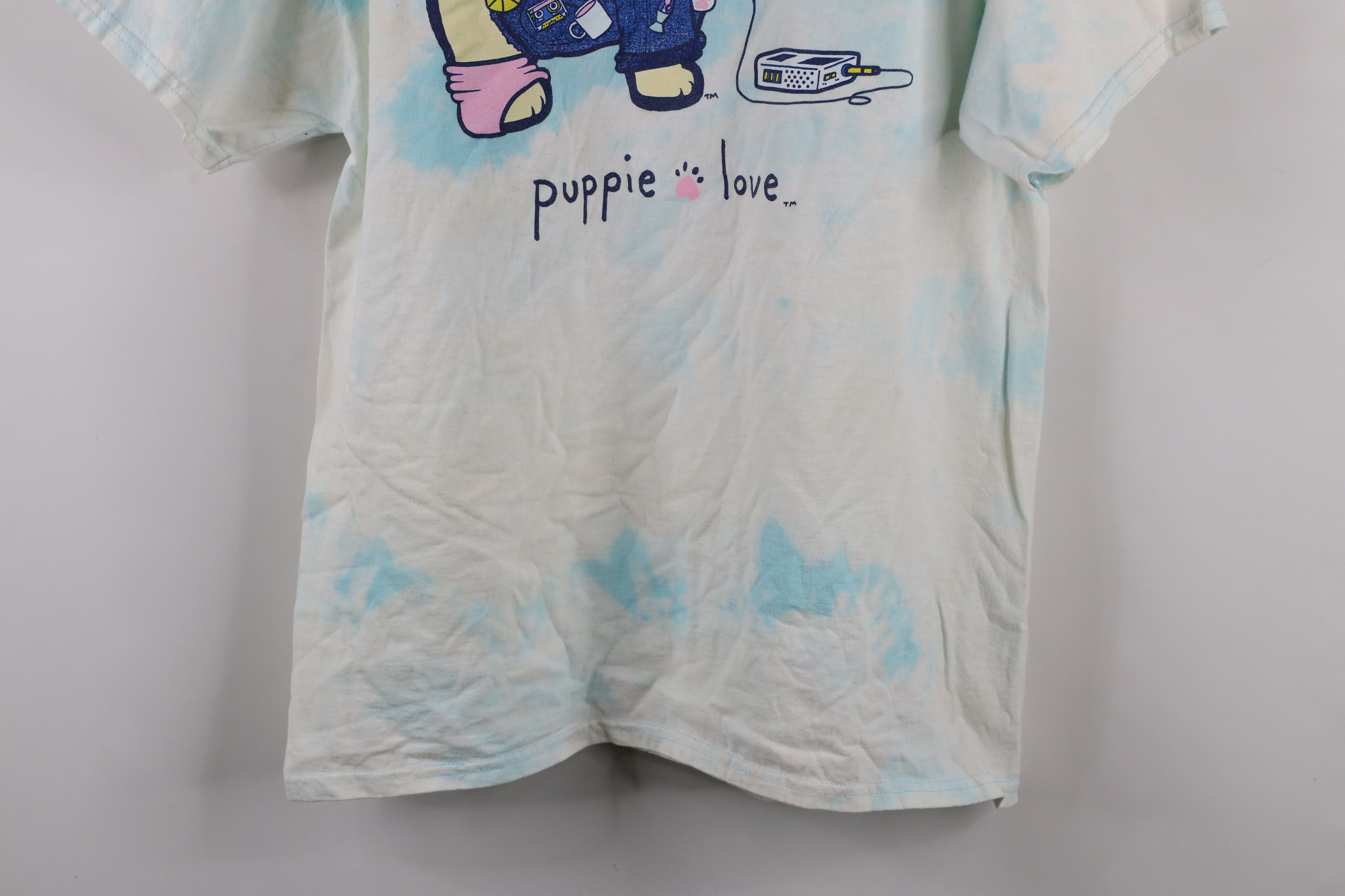Vintage Vintage Y2K Streetwear Dog Puppy Acid Wash T-Shirt Cotton Size L / US 10 / IT 46 - 14 Thumbnail