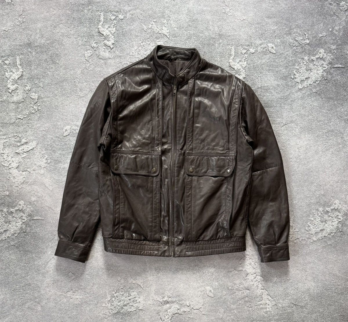 Vintage Leather S aviator bomber pilot jacket coat brown Size US S / EU 44-46 / 1 - 6 Thumbnail