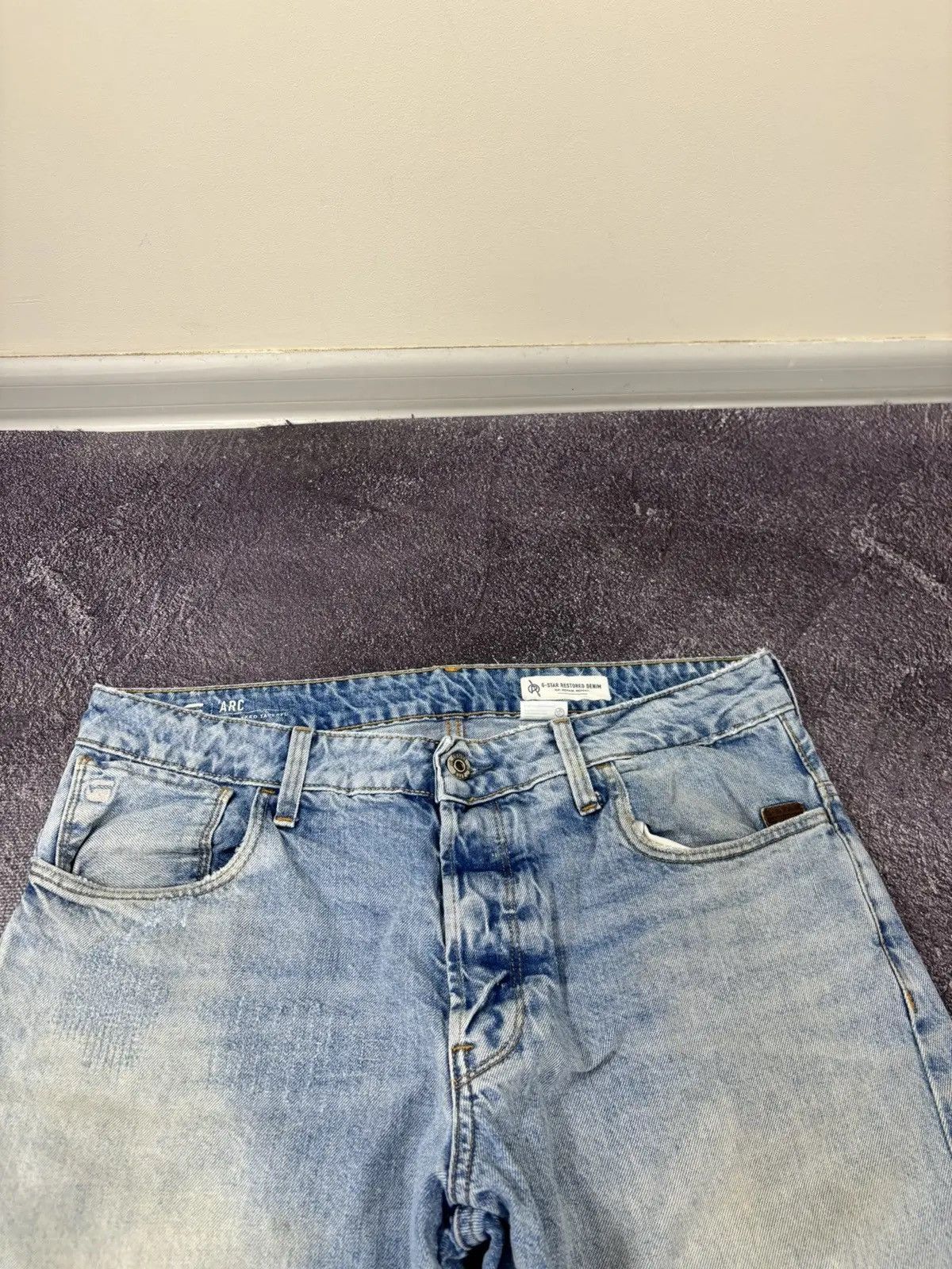 G-Star × Vintage Vintage G-Star Raw ARC 3D Restored Denim Japanese Jeans Size US 32 / EU 48 - 11 Thumbnail