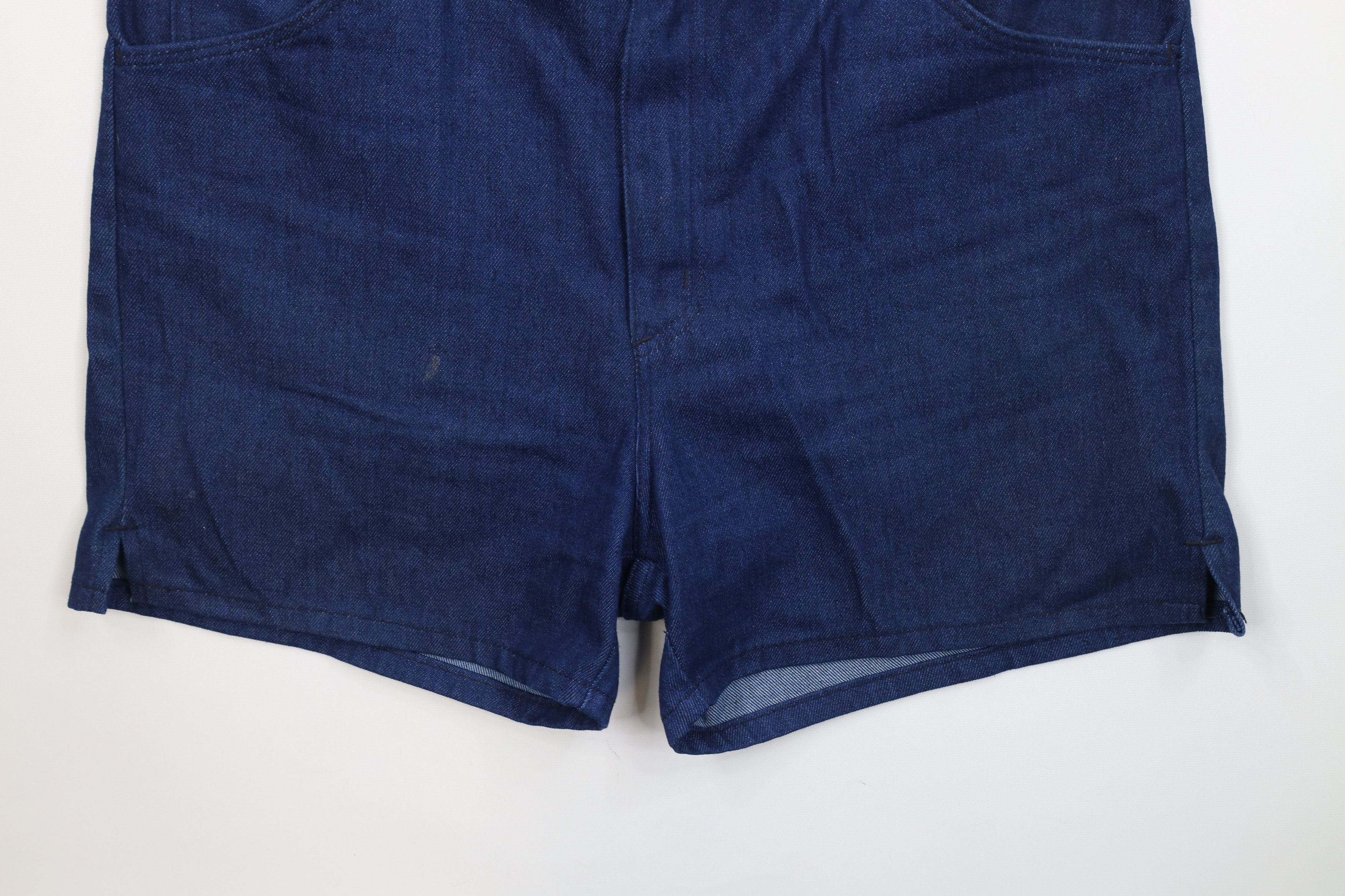 Vintage Vintage 70s Streetwear Above Knee Denim Shorts Blue USA Size US 36 / EU 52 - 4 Thumbnail