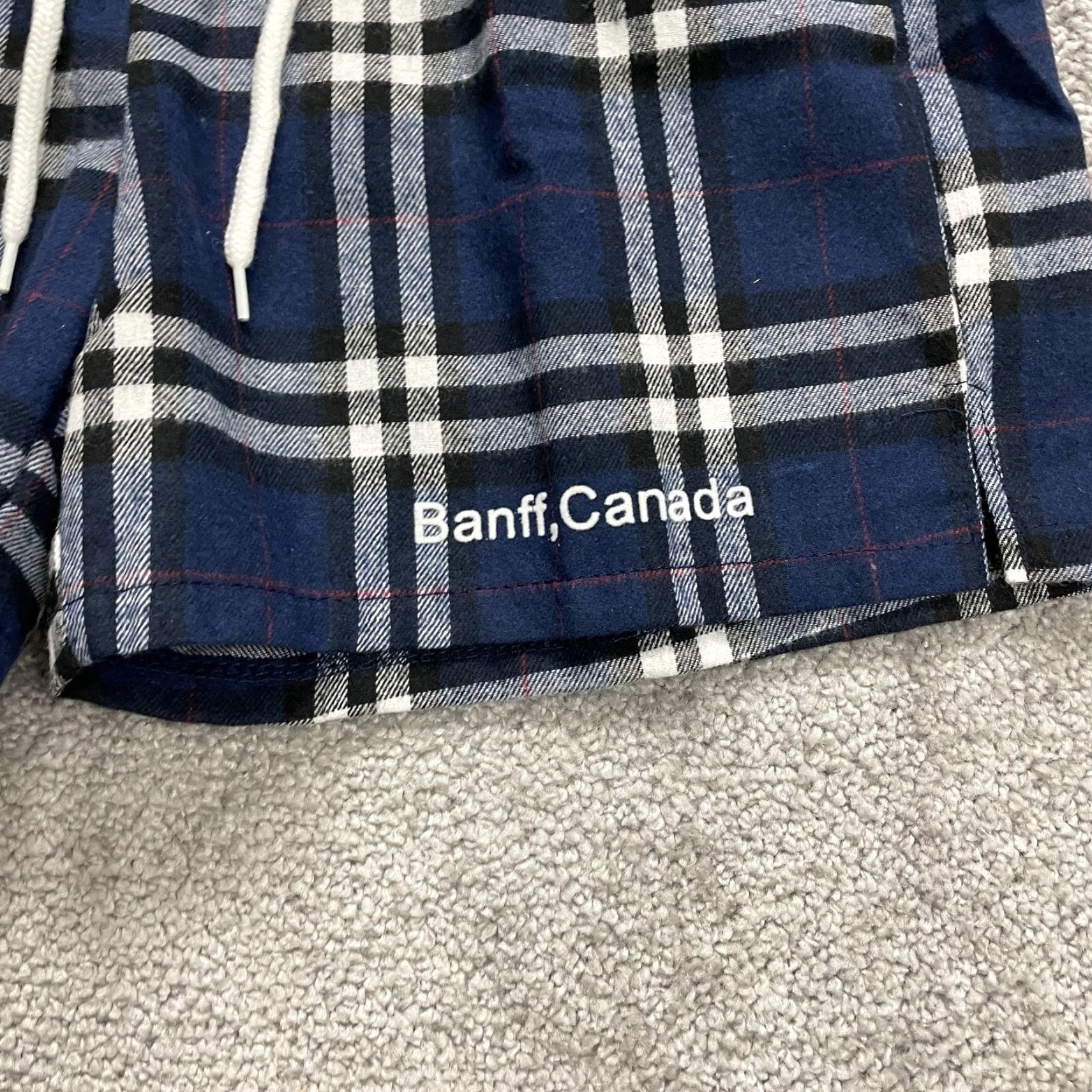 Vintage VINTAGE Eagle Ridge Cana Collection Sweat Shorts Womens S Blue Plaid NWT New Size 28" / US 6 / IT 42 - 3 Thumbnail