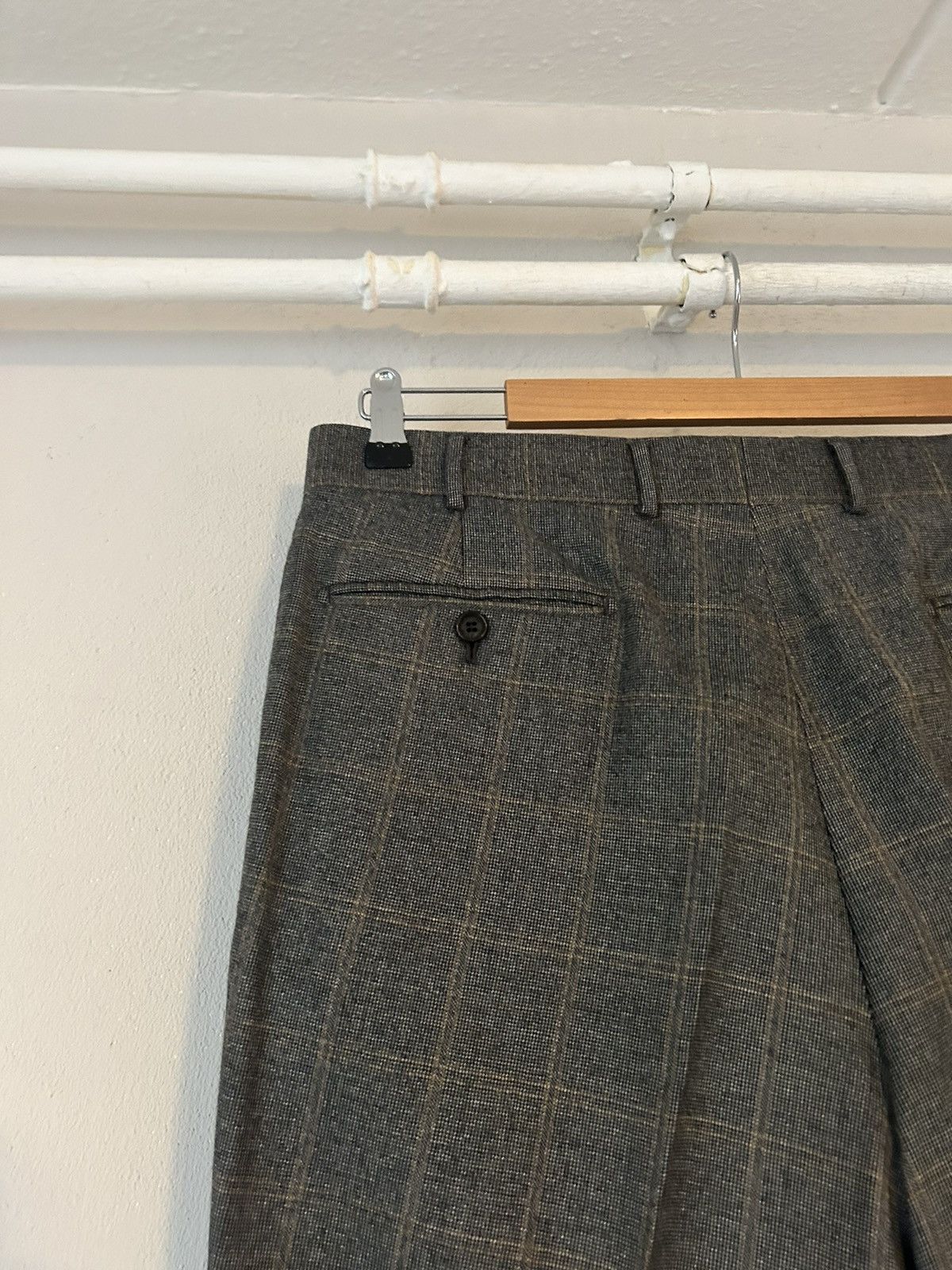 Valentino AW2008 Checkered Gray Wool Pants Size US 36 / EU 52 - 10 Thumbnail