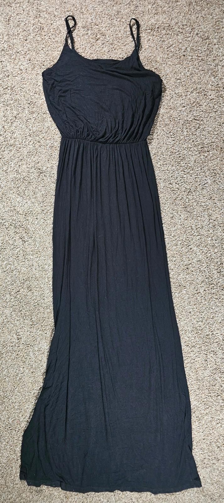 Luchiano Visconti LUSH Long Black Dress SEE MEASUREMENTS Size S / US 4 / IT 40 - 1 Thumbnail