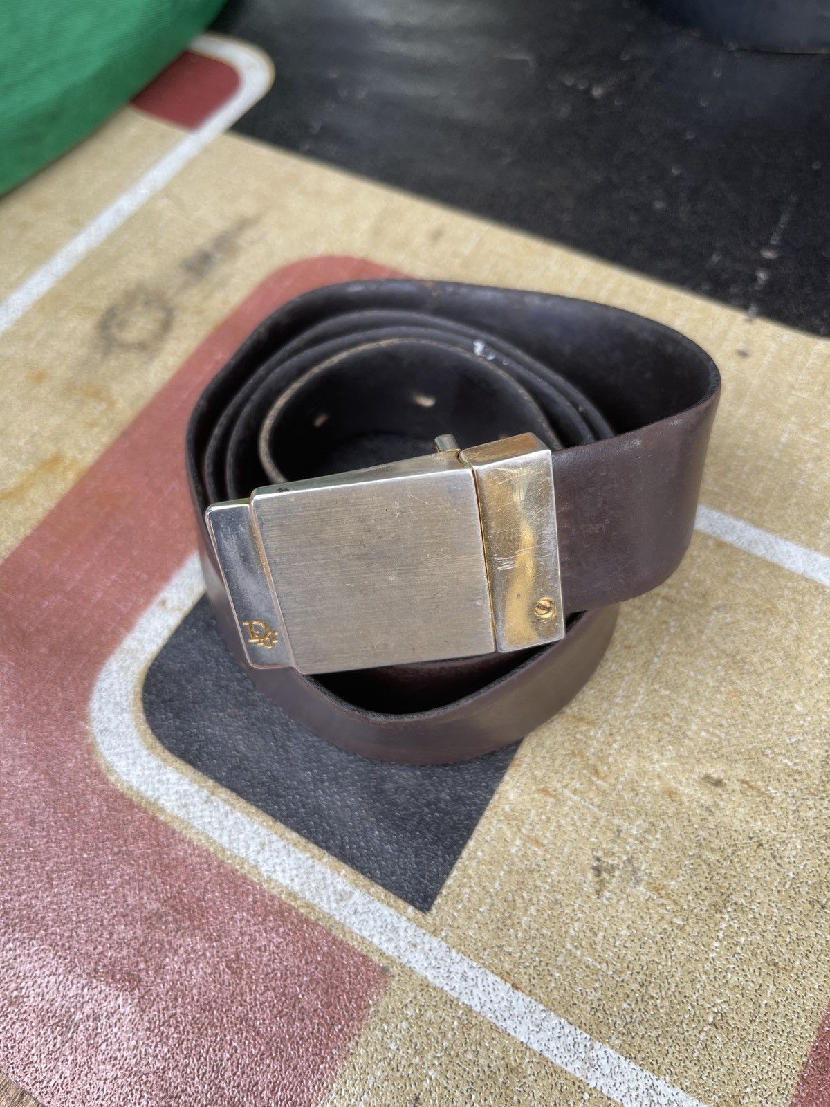 Dior Rare🔥Vintage 80’s Dior Leather Belt Size ONE SIZE - 4 Thumbnail