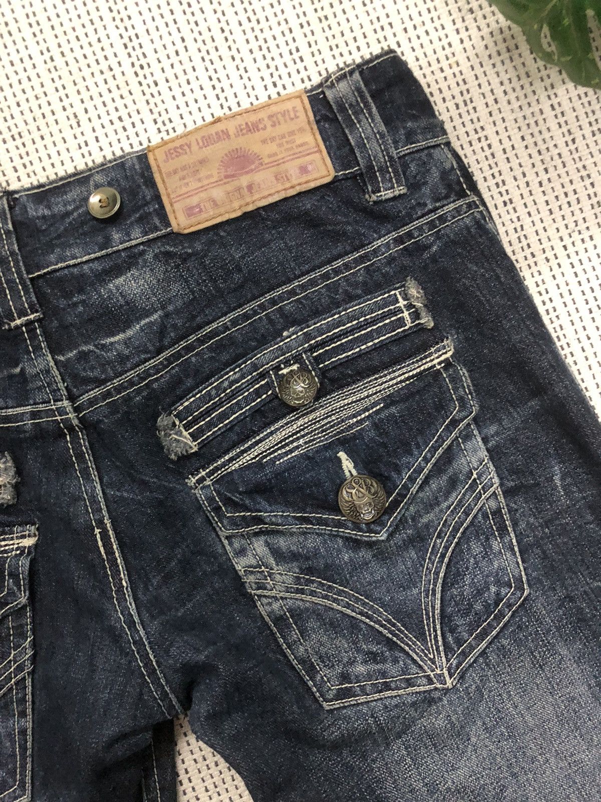 If Six Was Nine × Le Grande Bleu (L.G.B.) × Tornado Mart IfSixWasNine Style- Jesse Logan Rusty Wash Skeleton Skull Size US 33 - 10 Thumbnail