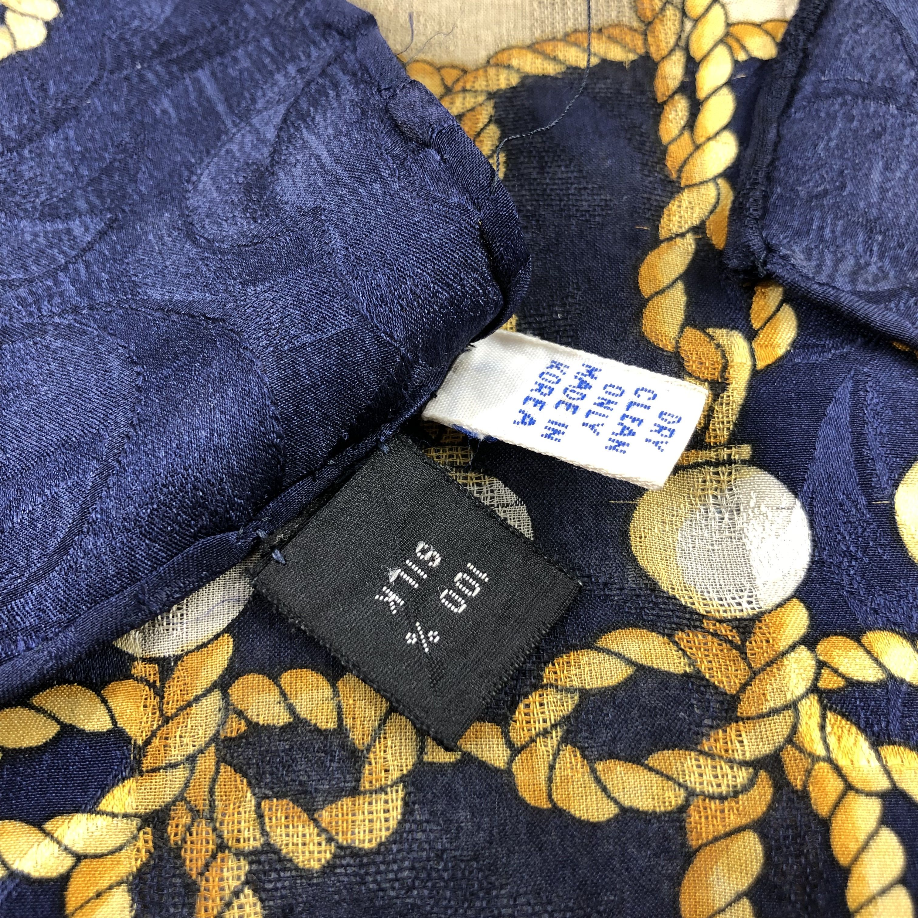 Japanese Brand Luxury Design Silk Scarf M866 Size ONE SIZE - 4 Thumbnail