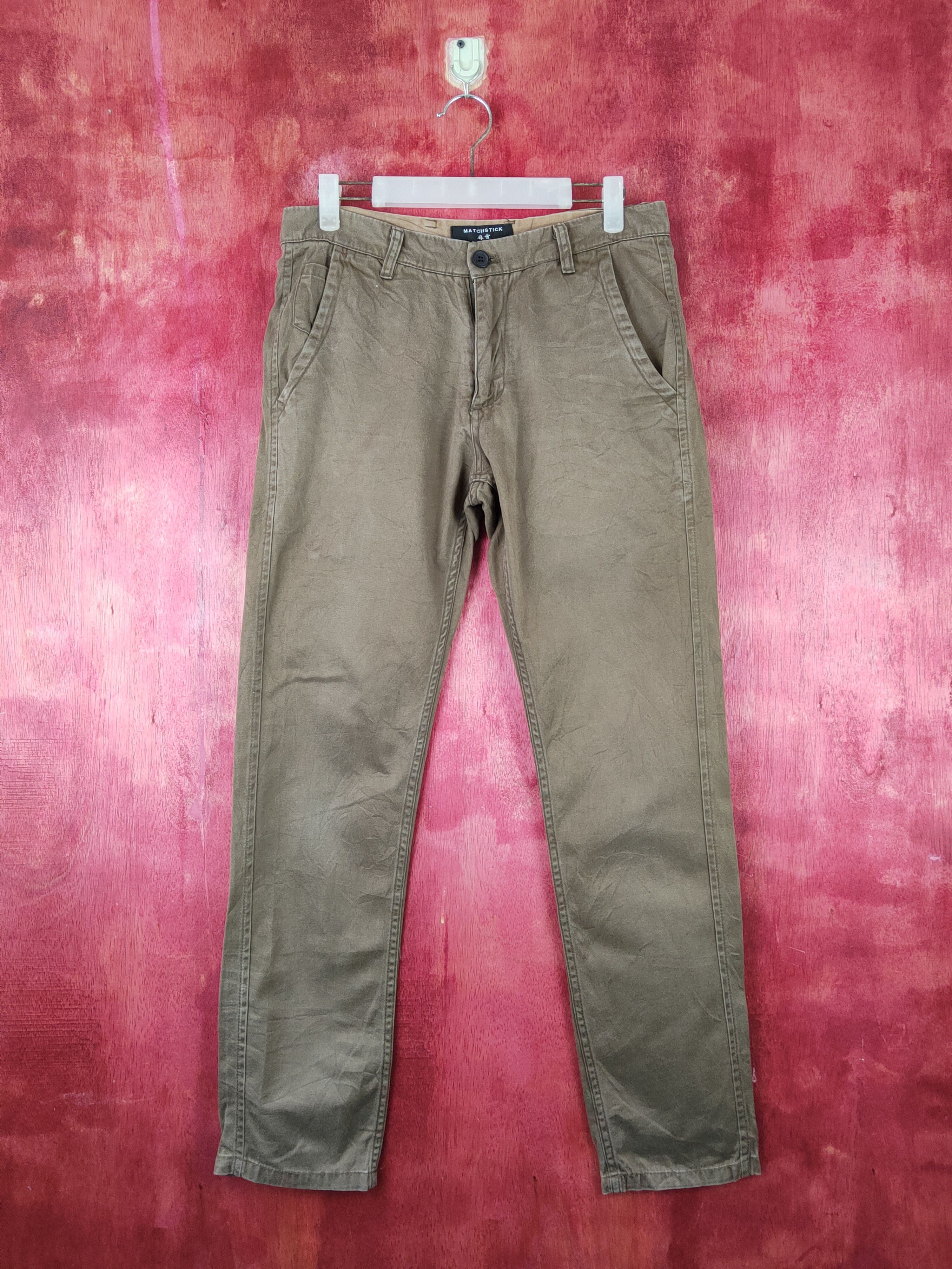 Matchstick Dark Brown Multipocket Casual Pants #S1439