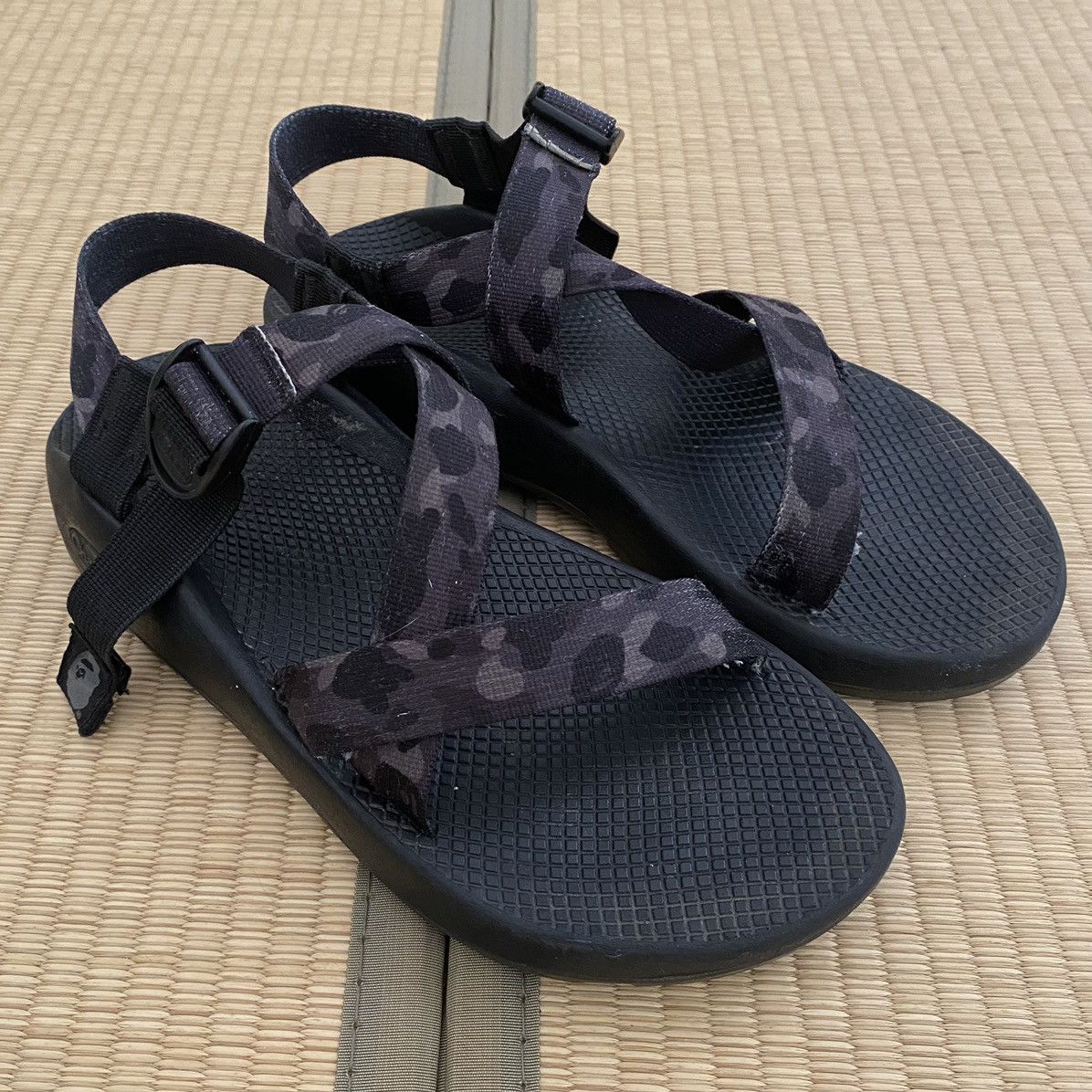 Bape × Chaco × Japanese Brand Bape Chaco Z1 Classic Black Ape Camo Sandal Japan Exclusive Size US 10 / EU 43 - 2 Thumbnail