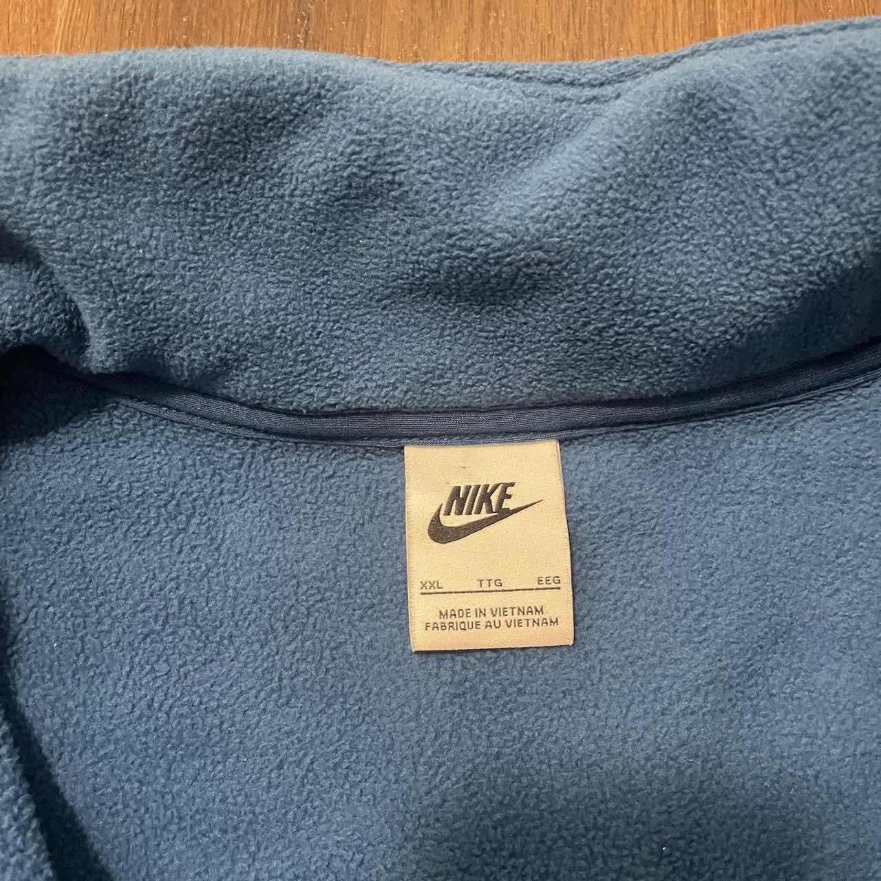 Nike Nike Fleece Zip Sweater Blue Quarter Zip Size US XXL / EU 58 / 5 - 4 Thumbnail